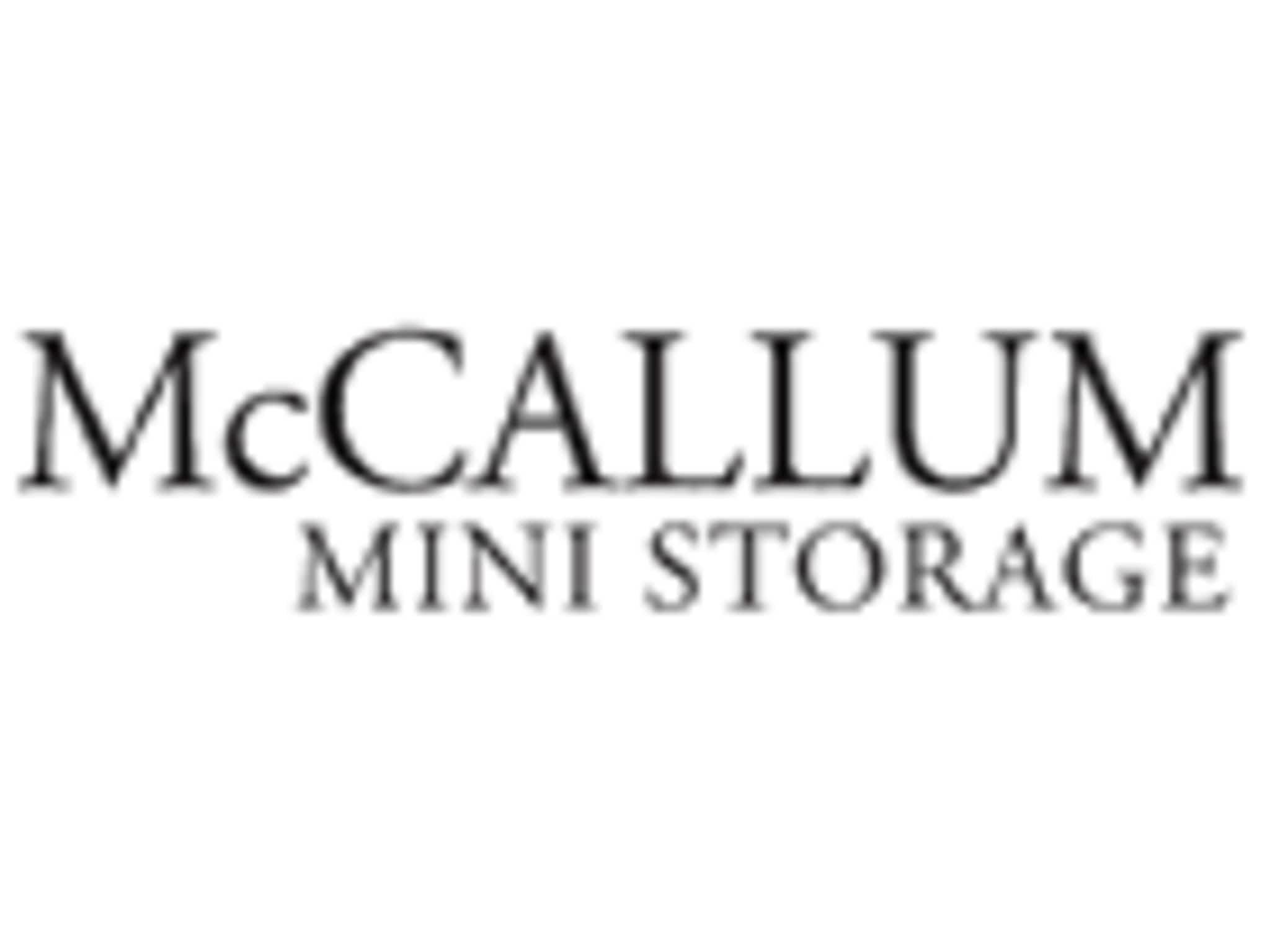 photo McCallum Mini Storage