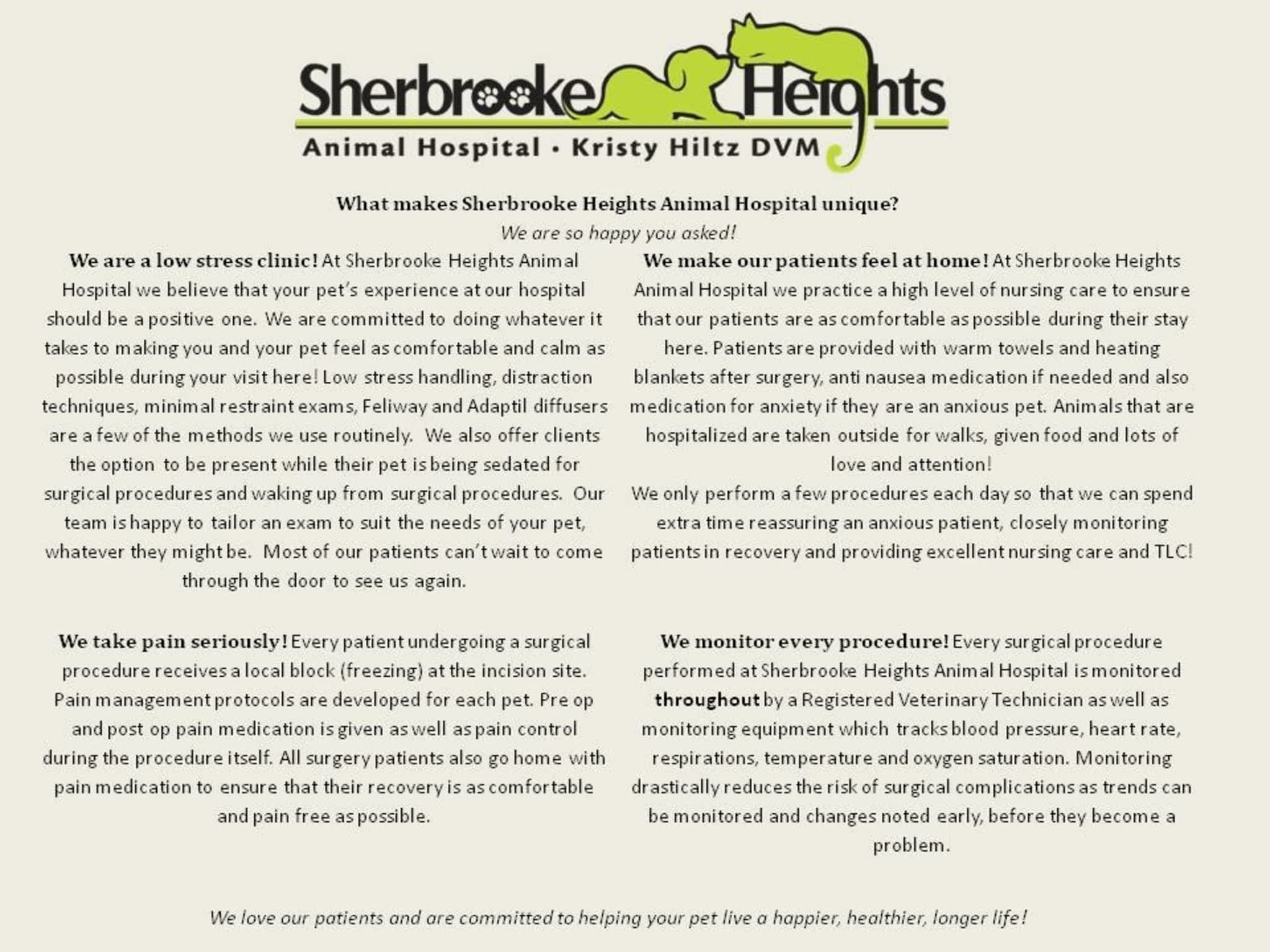photo Sherbrooke Heights Animal Hospital