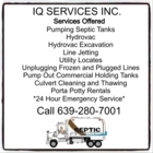 IQ Septic & Hydrovac - Septic Tank Cleaning