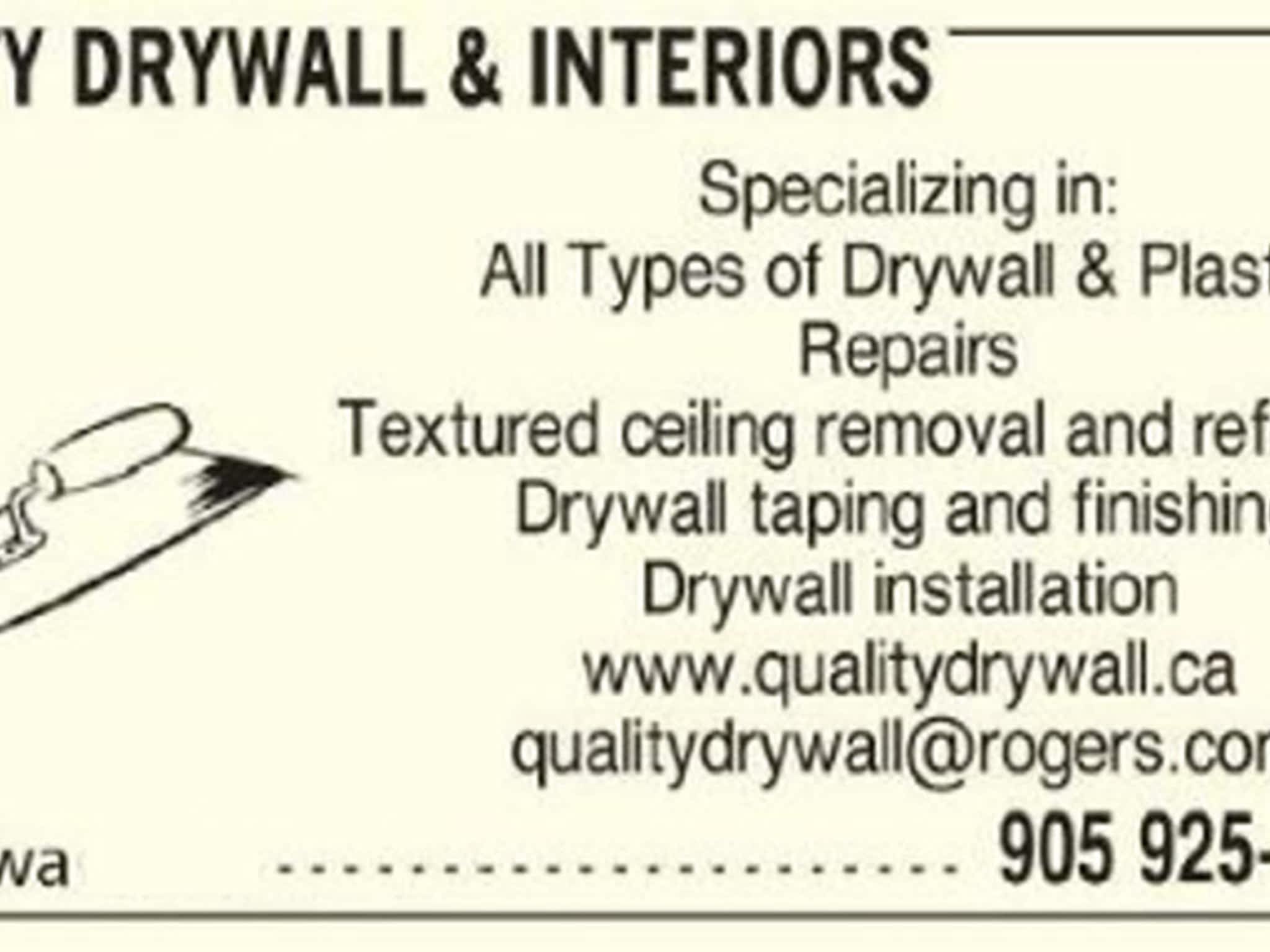 photo Quality Drywall & Interiors