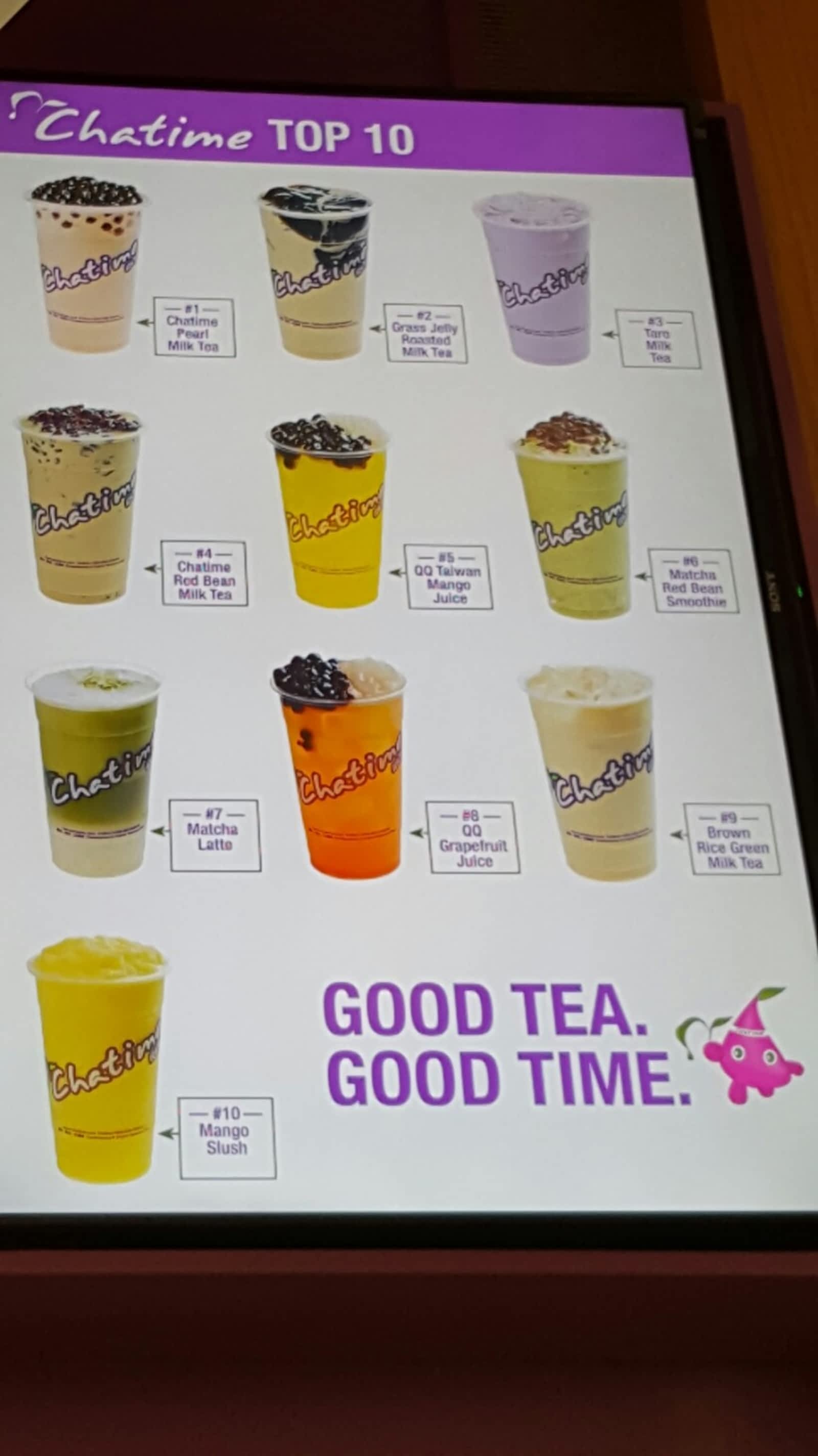 Chatime Menu Hours Prices 3250 Midland Ave Scarborough On