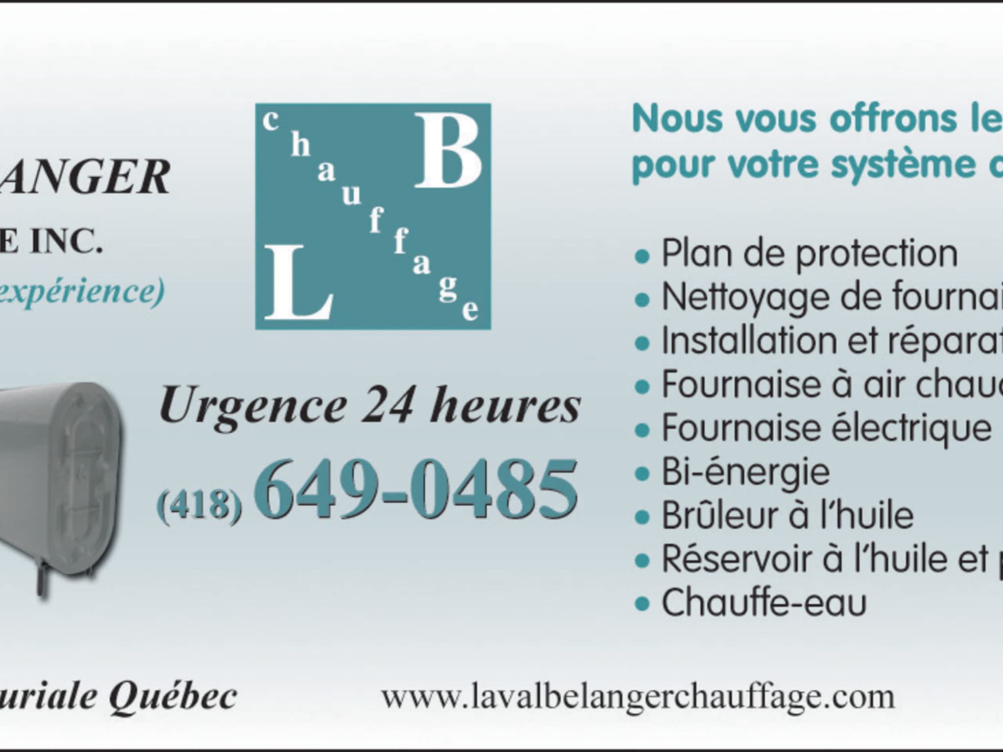 photo Laval Bélanger Chauffage Inc