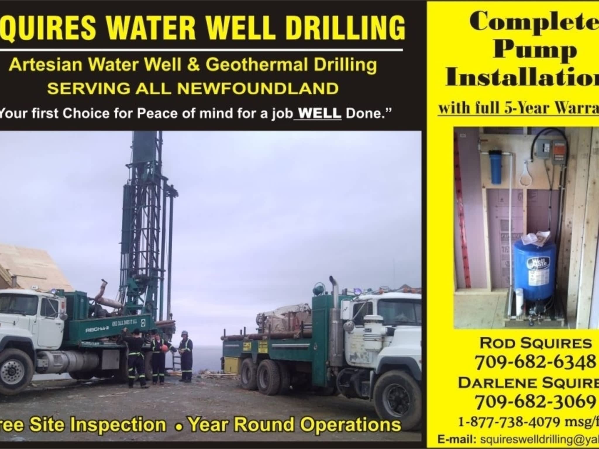 photo Squires Water Well Drilling Inc