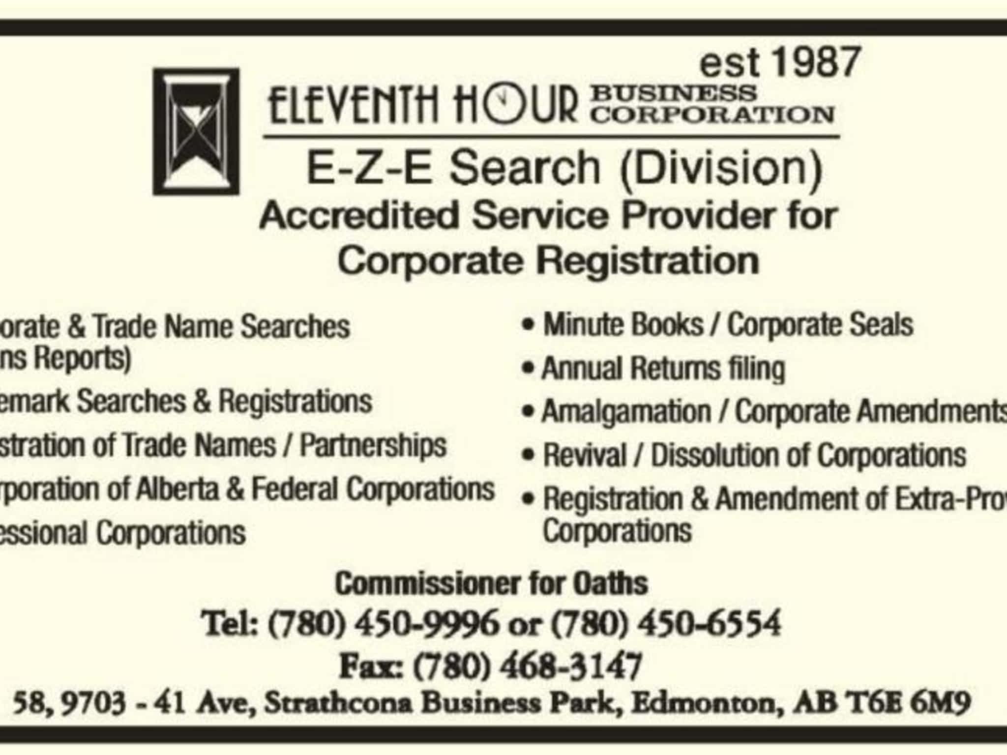 photo Eleventh Hour Business Corp