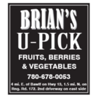 Brian's U-Pick Fruits, Berries & Vegetables - Fruit & Vegetable Growers & Distributors