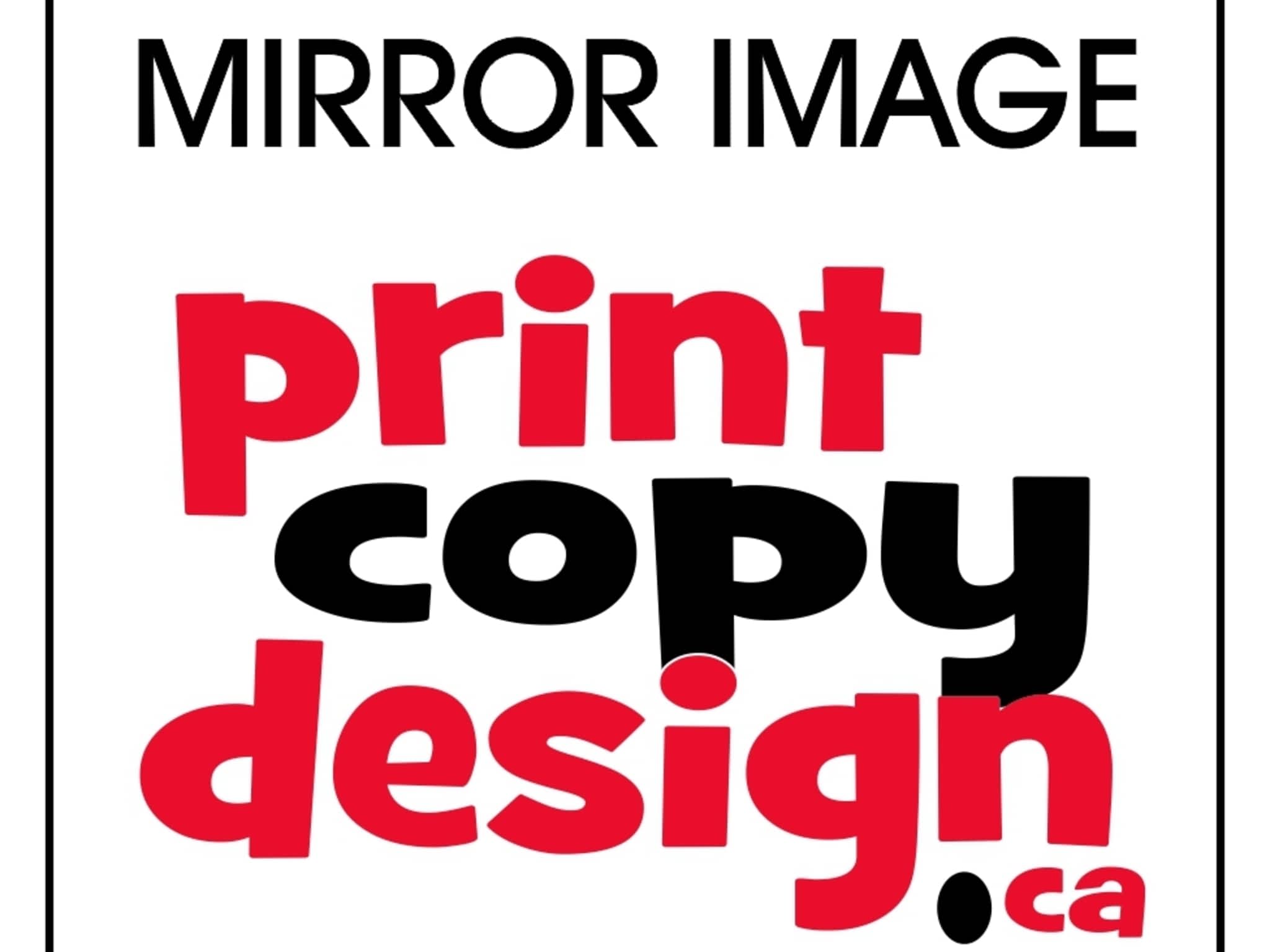 photo Mirror Image / Print Copy Design