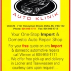 Werner's Auto Klinik - Réparation et entretien d'auto