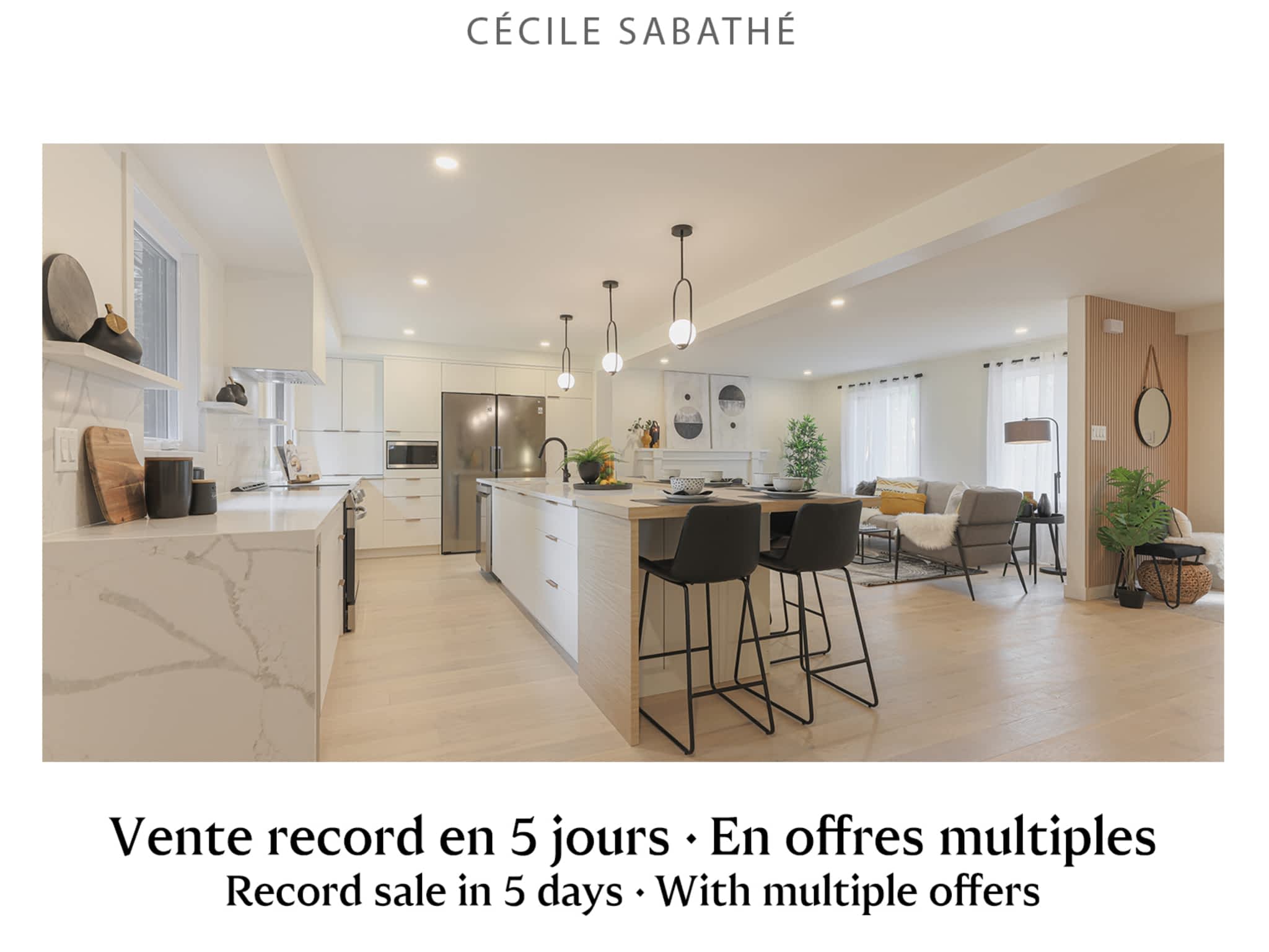 photo Cécile Sabathé Courtier immobilier et conseiller - Engel & Voelkers Montréal