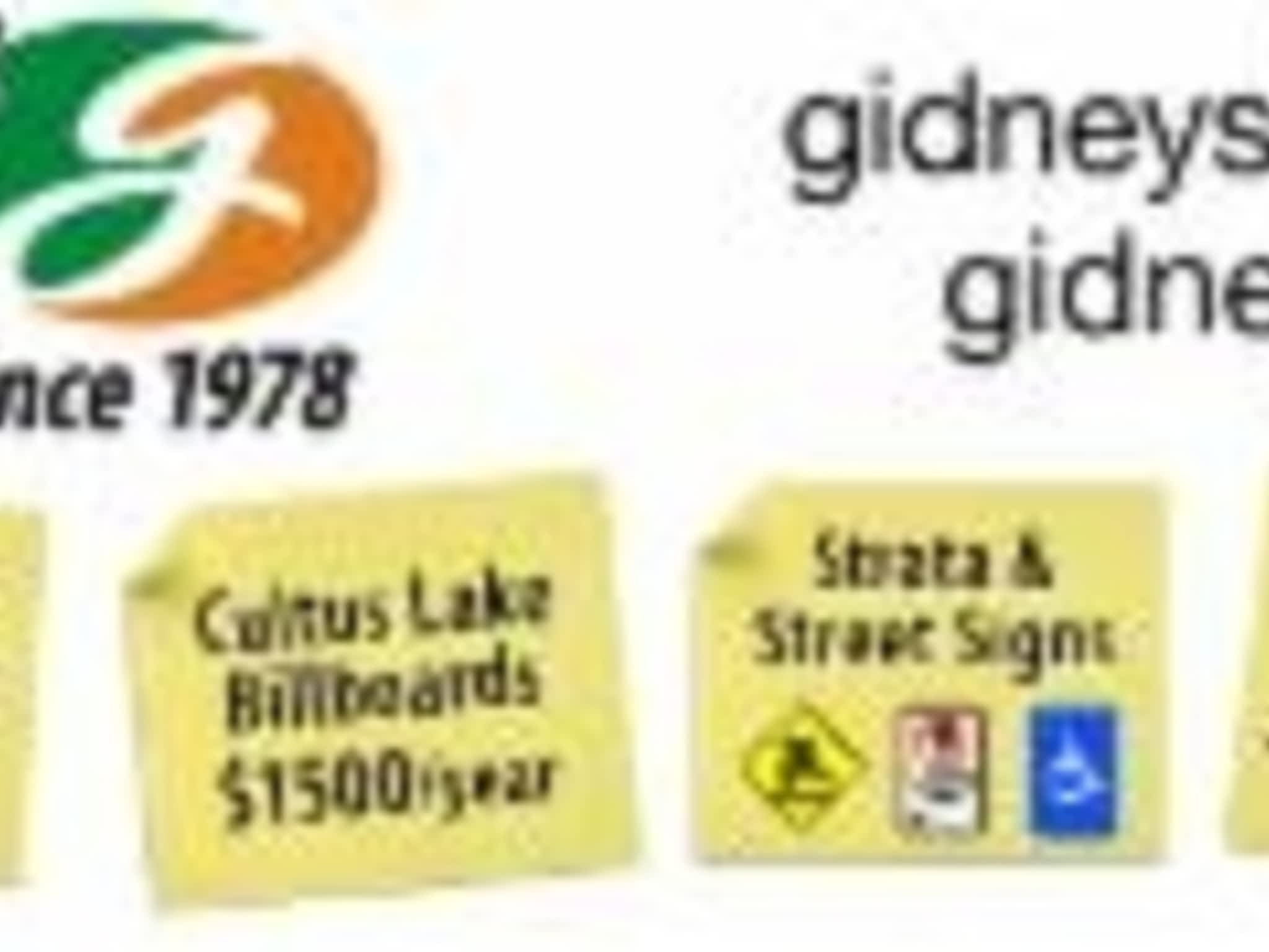 photo Gidney Signs