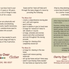 Clarity Over Clutter - Moving Services & Storage Facilities
