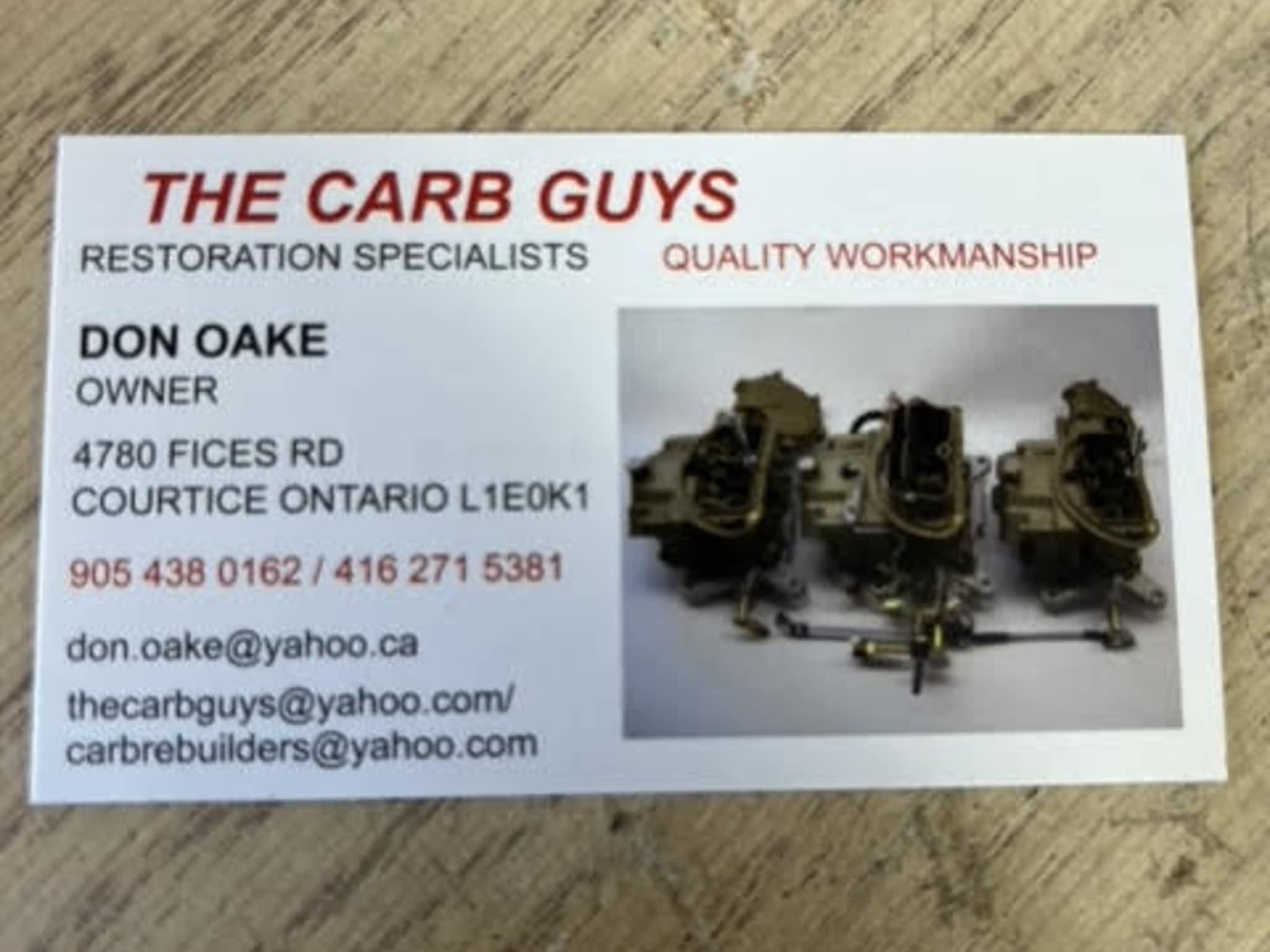 photo The Carb Guys Inc.