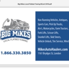 Big Mikes Towing - Vehicle Towing