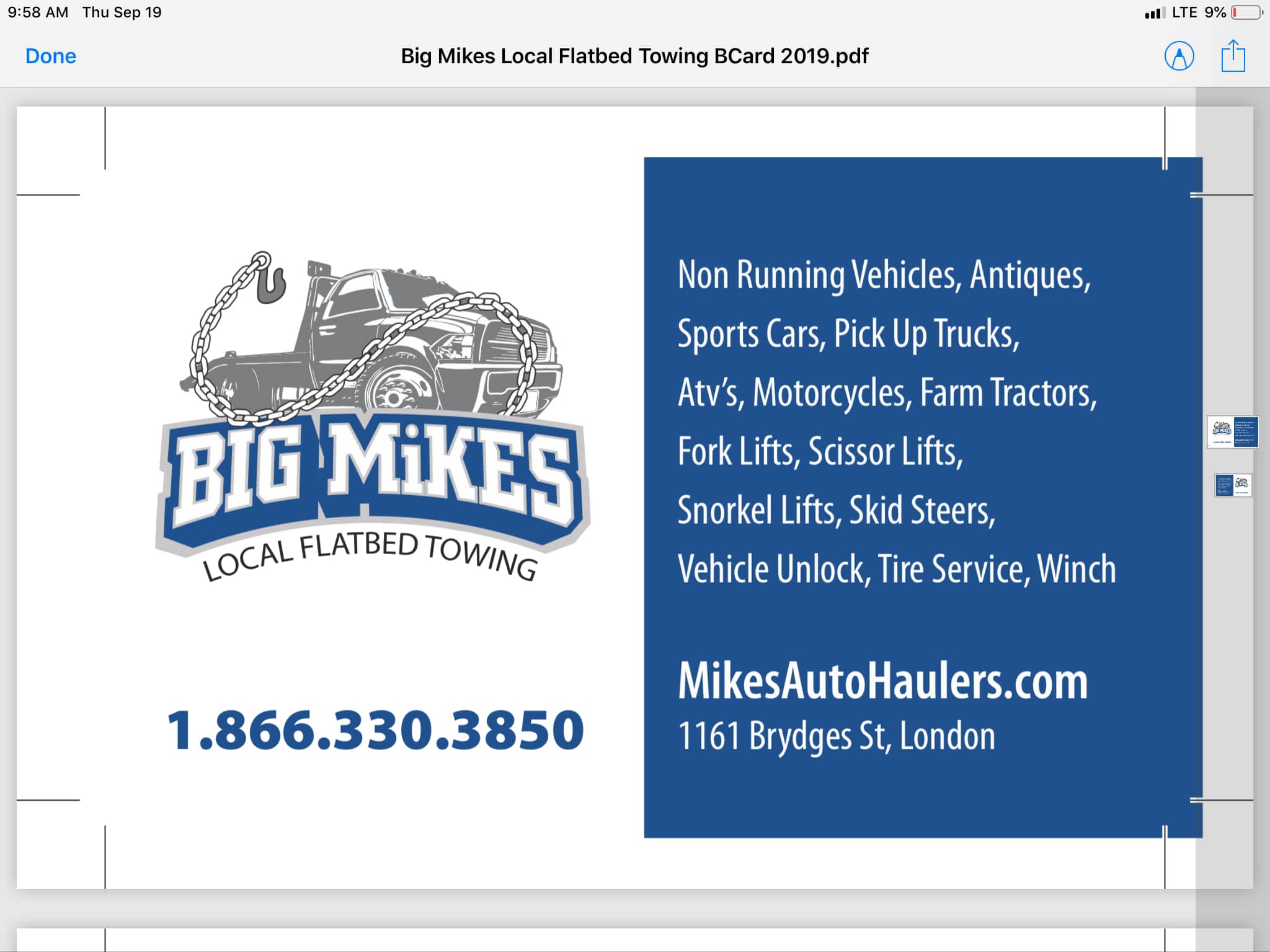 photo Big Mikes Towing