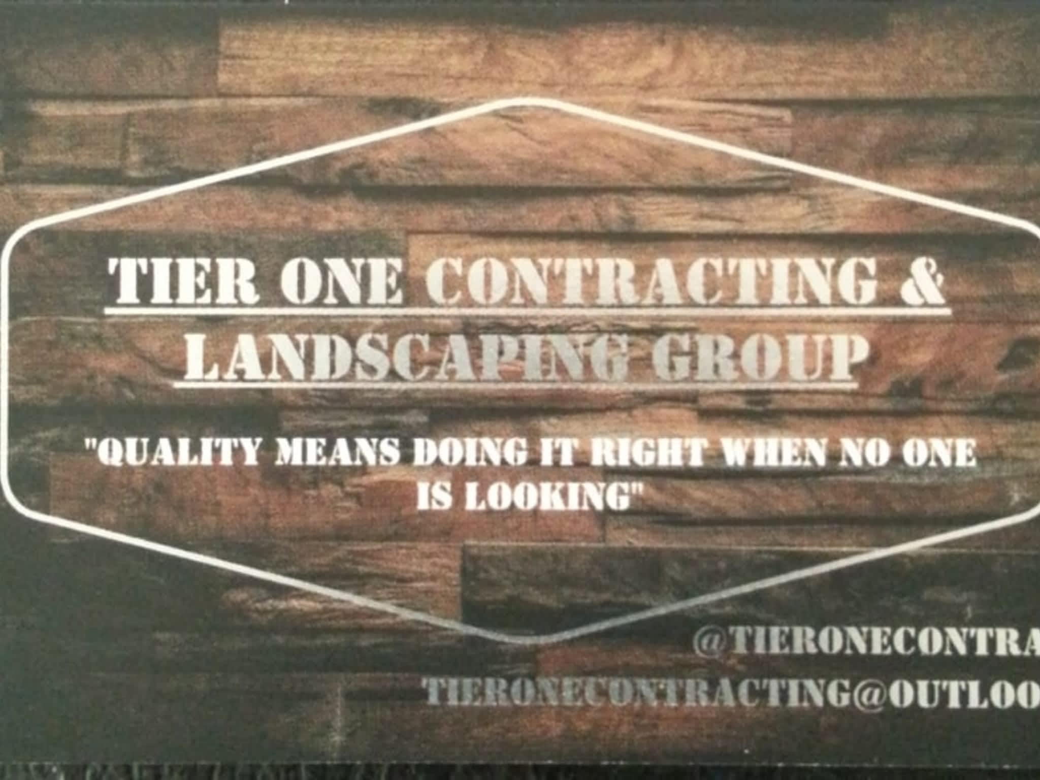 photo Tier One Contracting & Landscaping