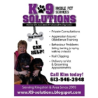 K-9 Solutions Mobile Pet Services - Dressage et éducation d'animaux de compagnie
