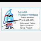 AquaJet Power Wash - Nettoyage vapeur, chimique et sous pression