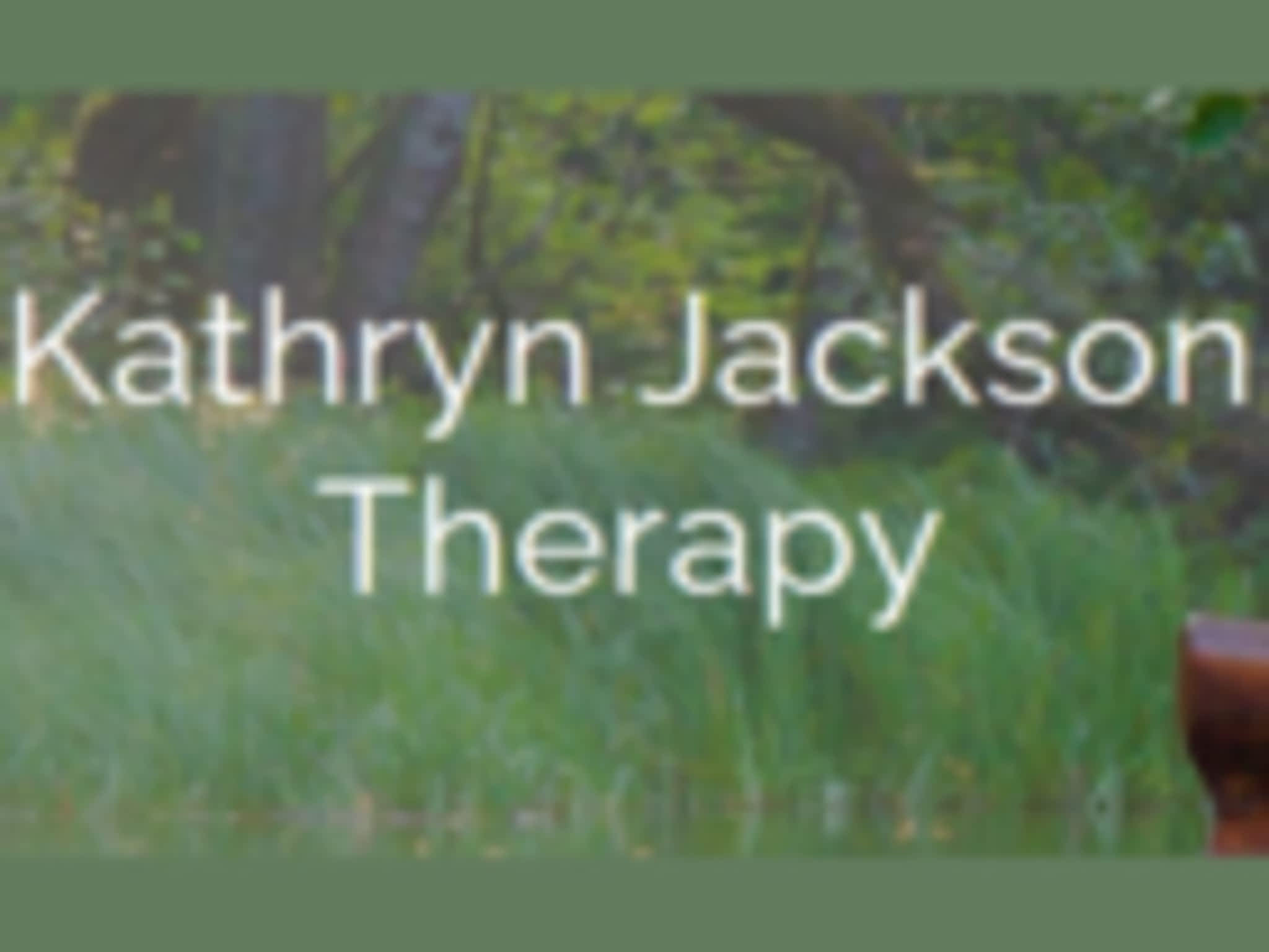 photo Kathryn Jackson Therapy