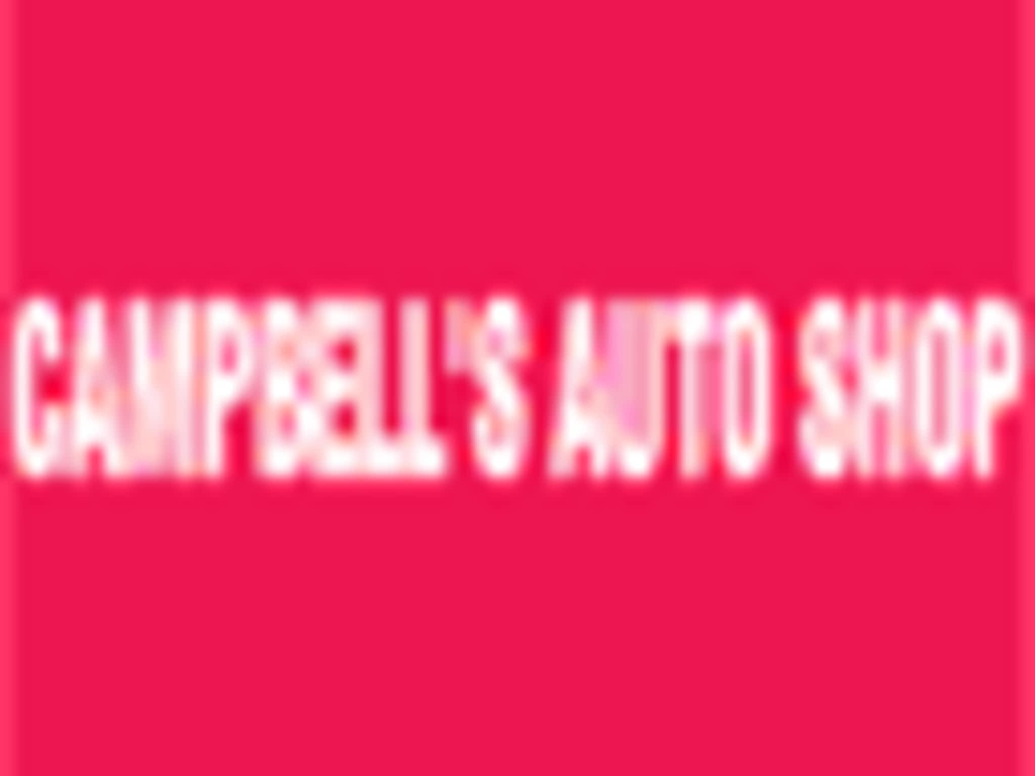 photo Campbell's Auto Shop
