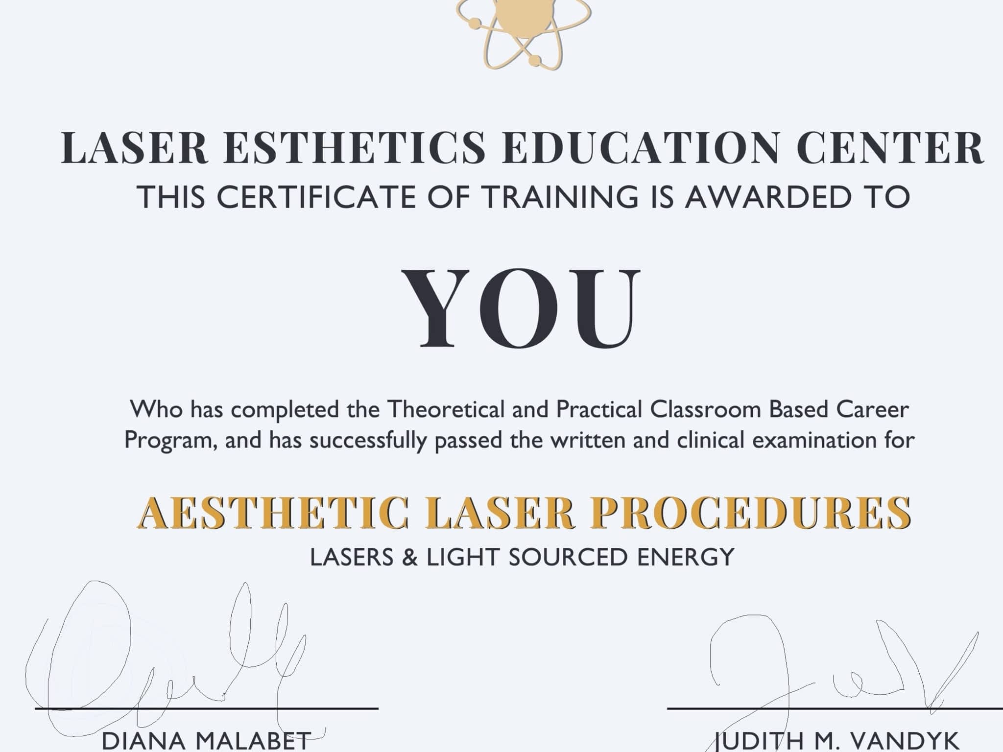 photo Laser Esthetics Education Centre