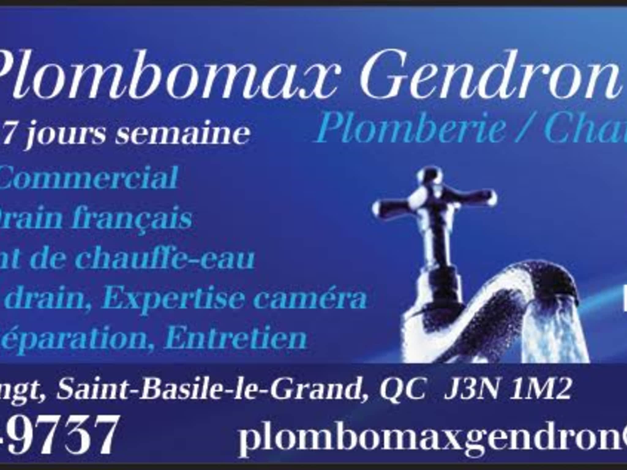 photo Plombomax Gendron Inc