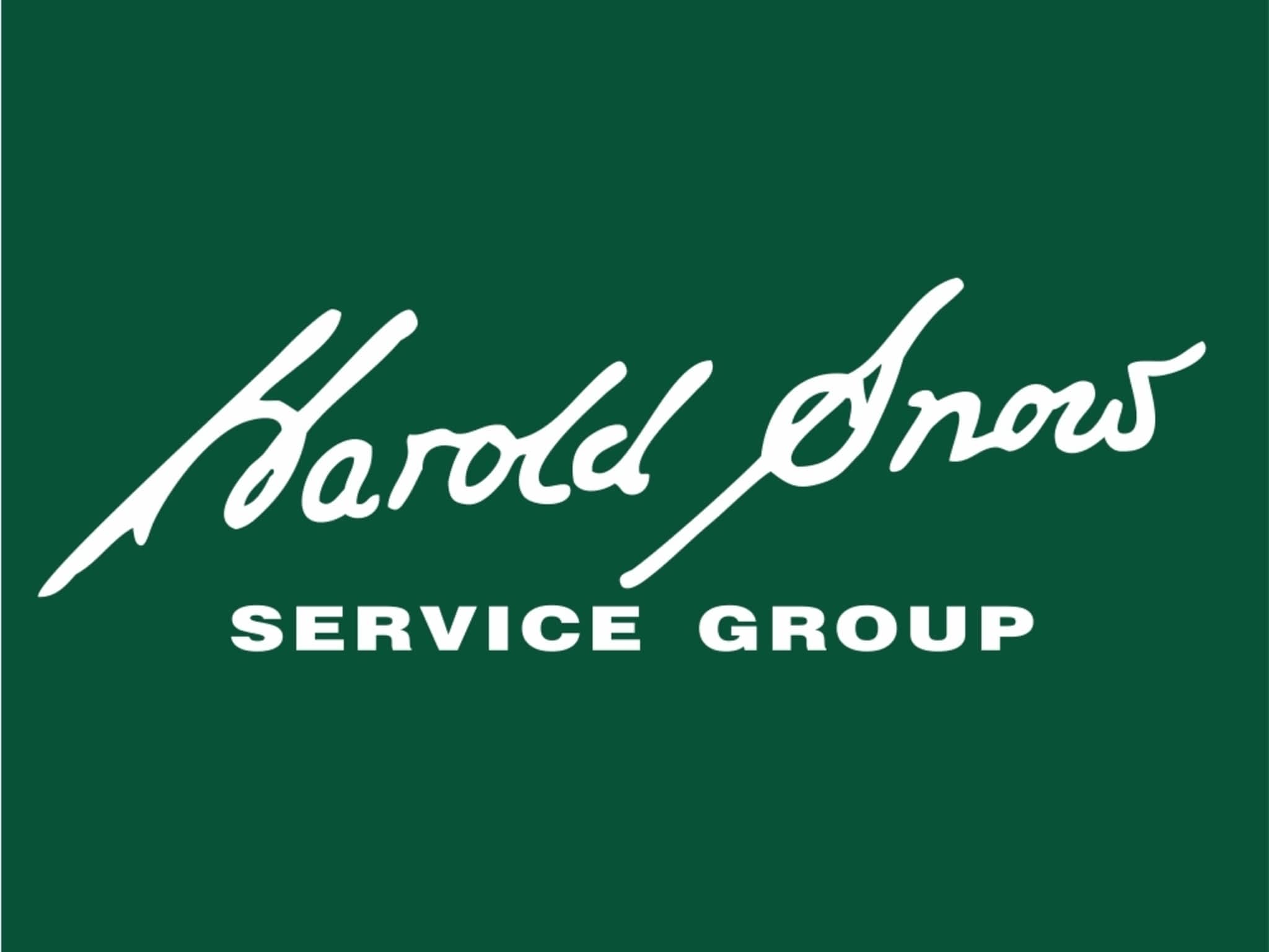 photo Harold Snow Service Group