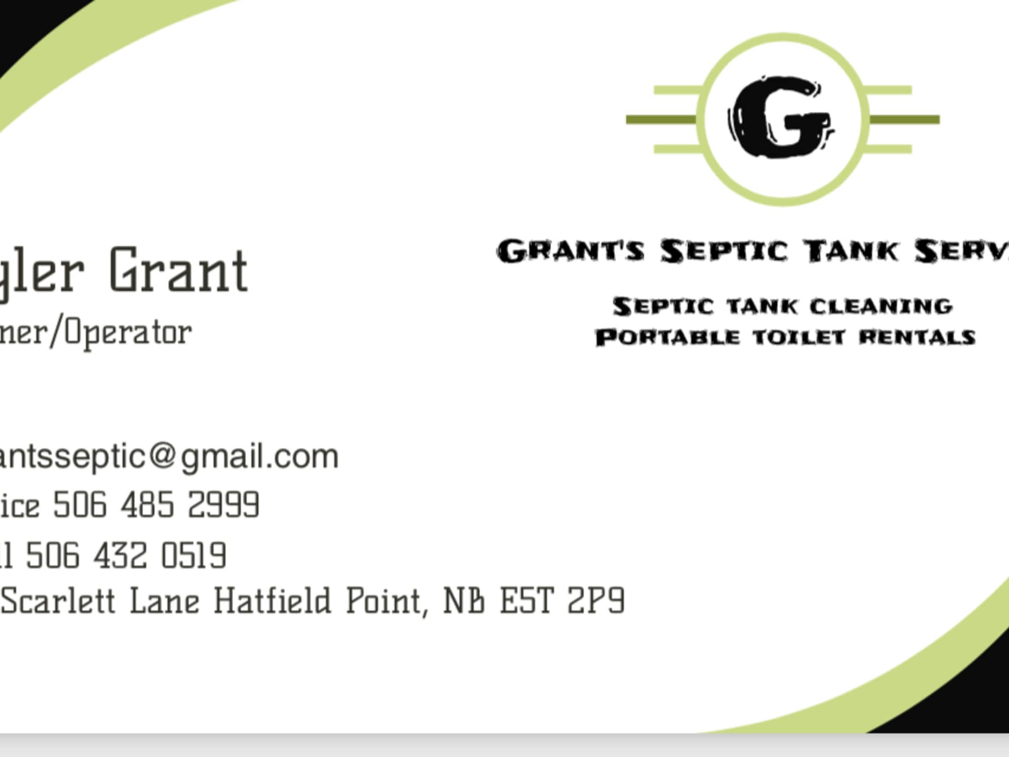 photo Grant's Septic Tank Services