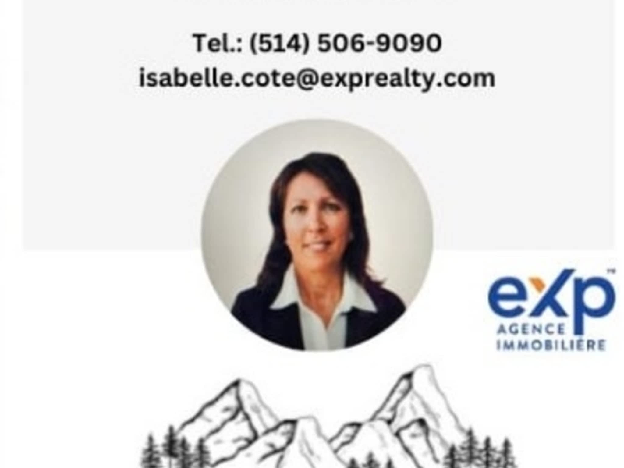 photo Isabelle Côté Courtier immobilier eXp - Agence immobilière