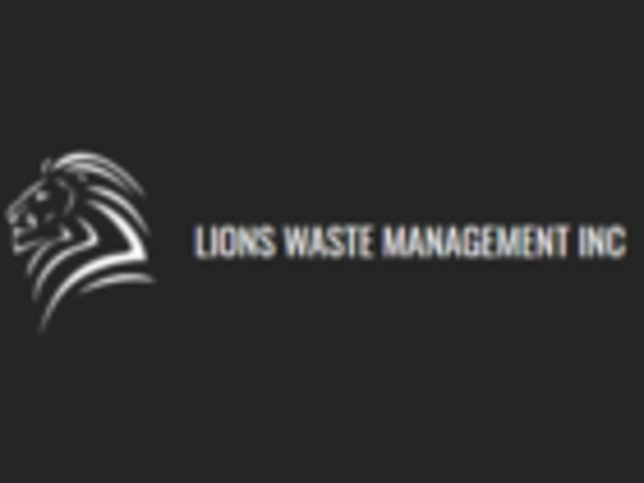 photo Lions Waste Management Inc