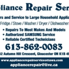 Appliance Repair Service - Pièces et accessoires d'appareils électroménagers