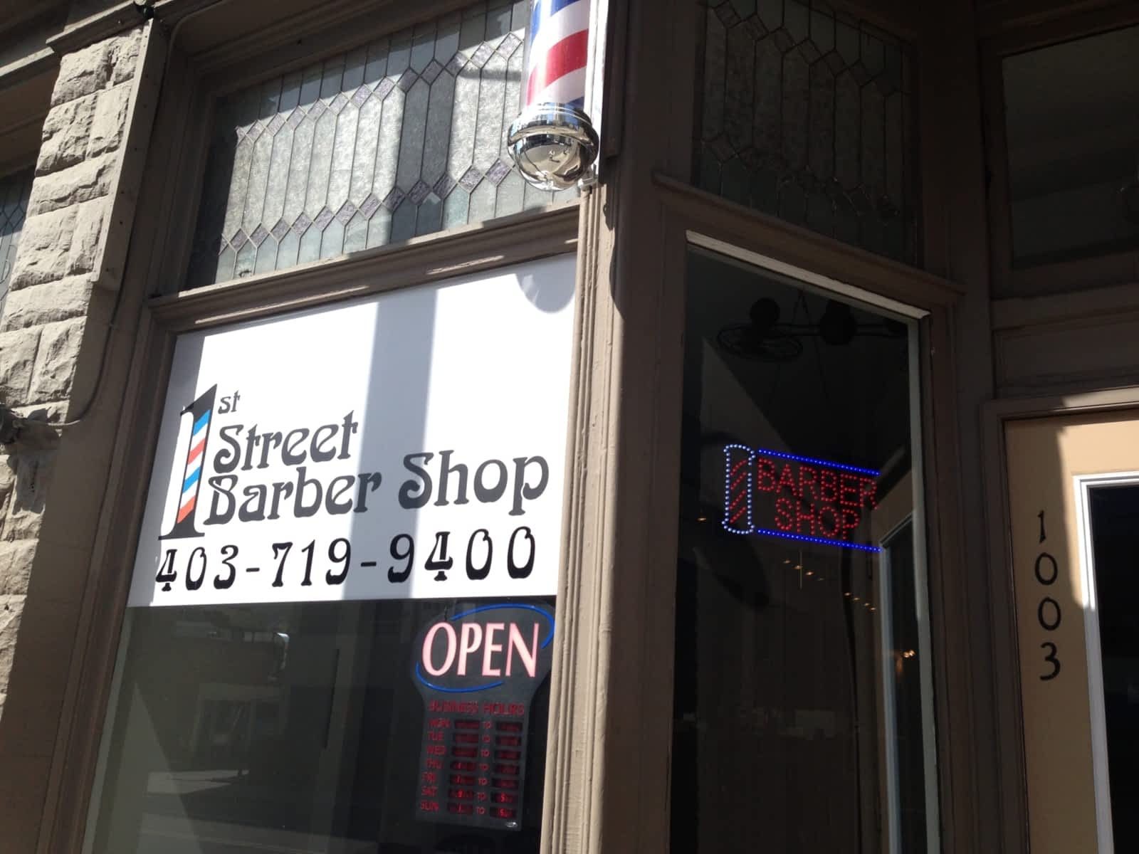 1st Street Barber Shop Opening Hours 1003 1 St Sw