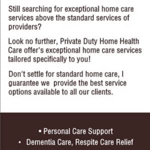 Private Duty Home Care Services Near Me