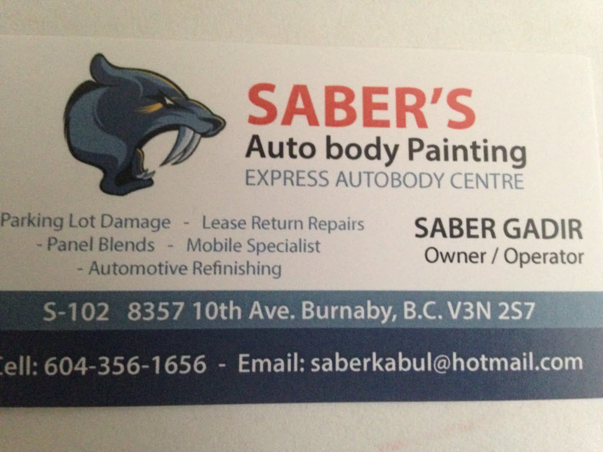 photo Saber's Auto Body Painting