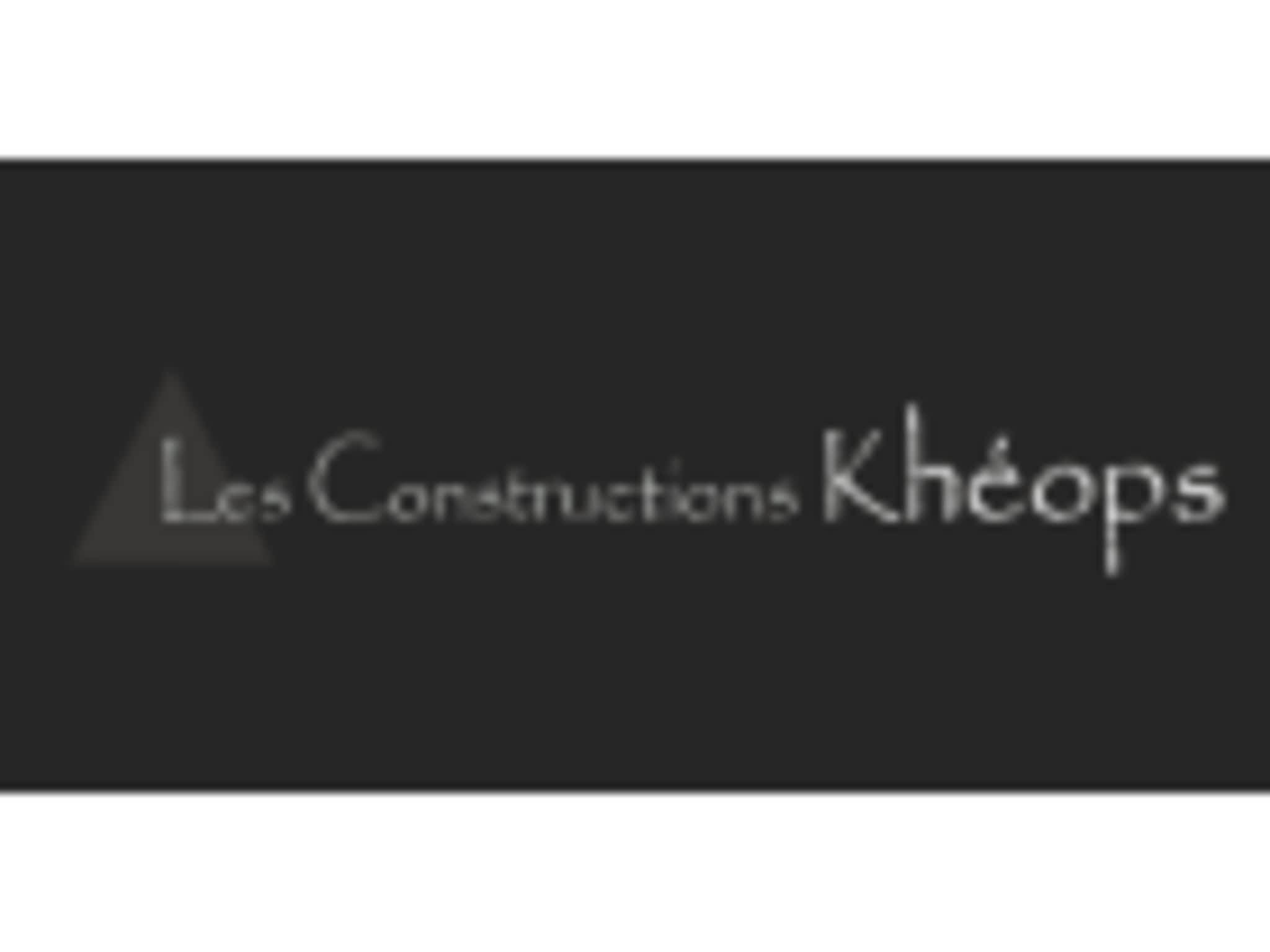 photo Les Constructions Khéops Inc