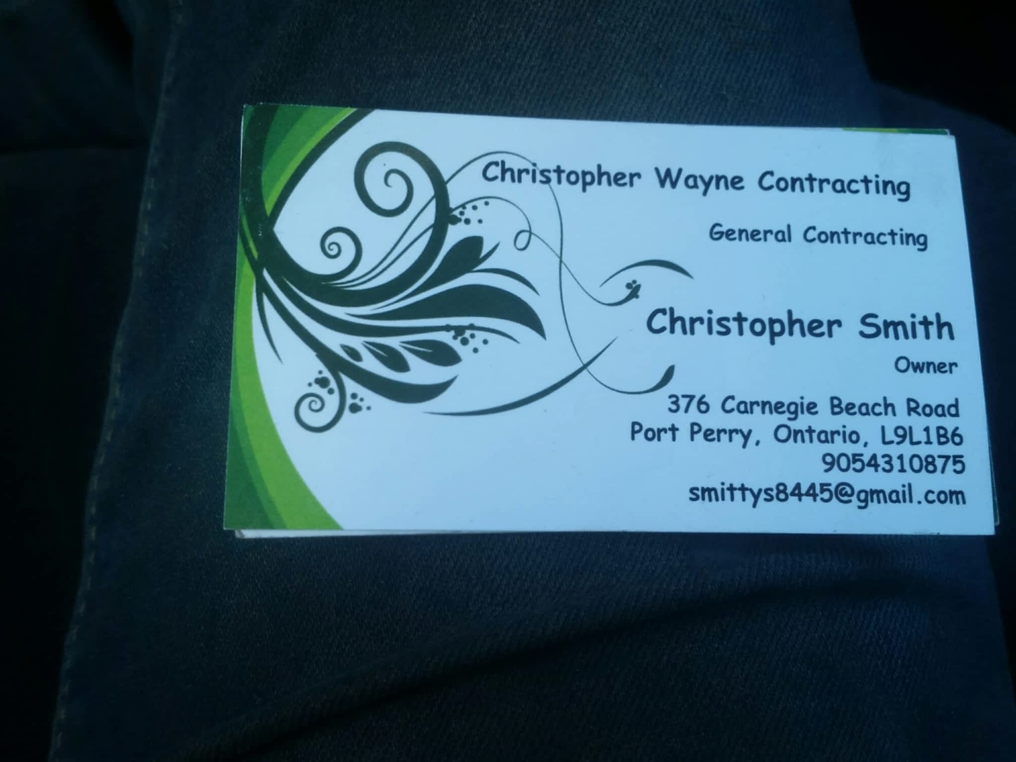 photo Christopher Wayne Contracting