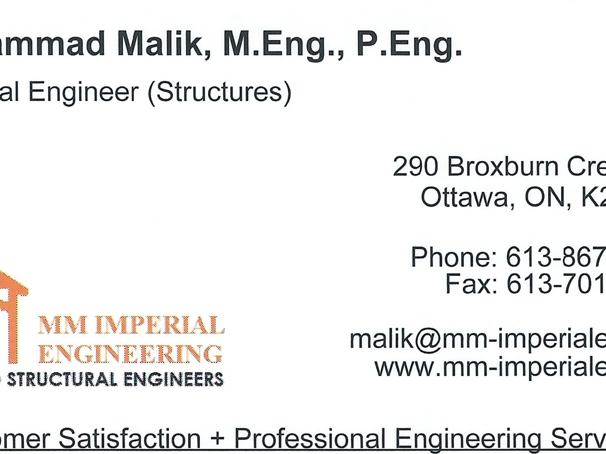 photo MM Imperial Engineering