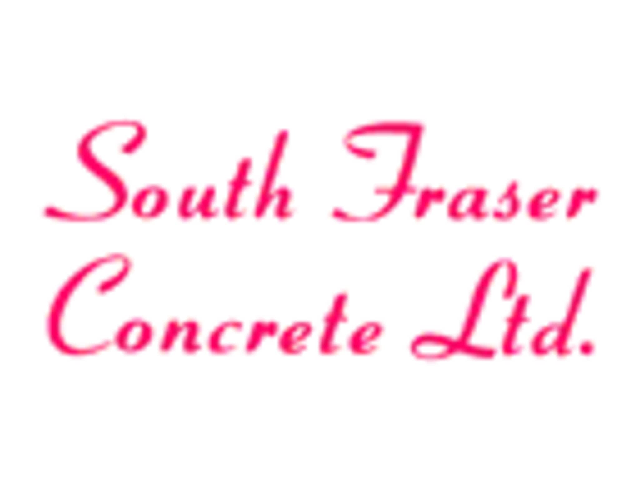 photo South Fraser Concrete Ltd