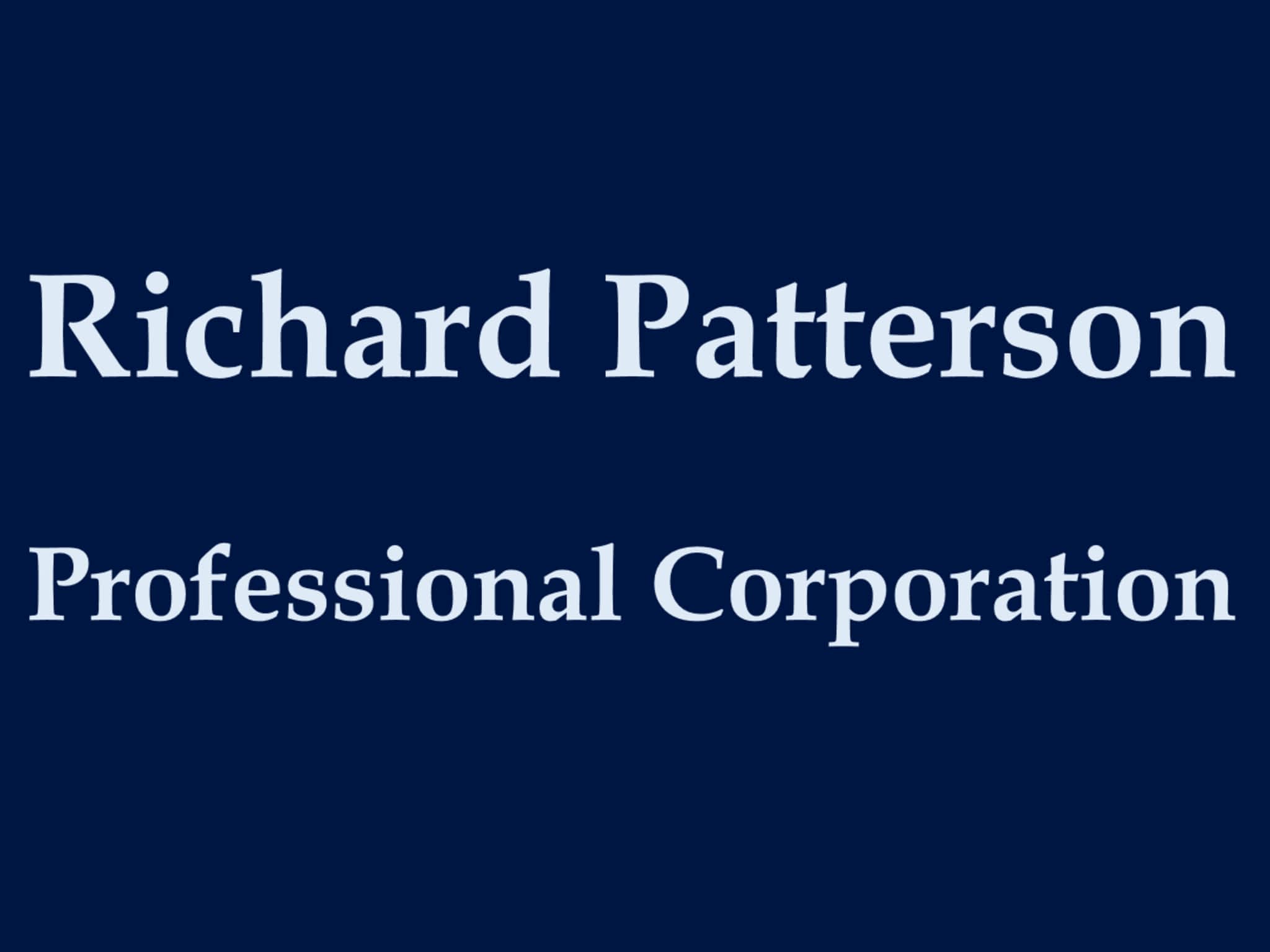 photo Richard Patterson Professional Corporation