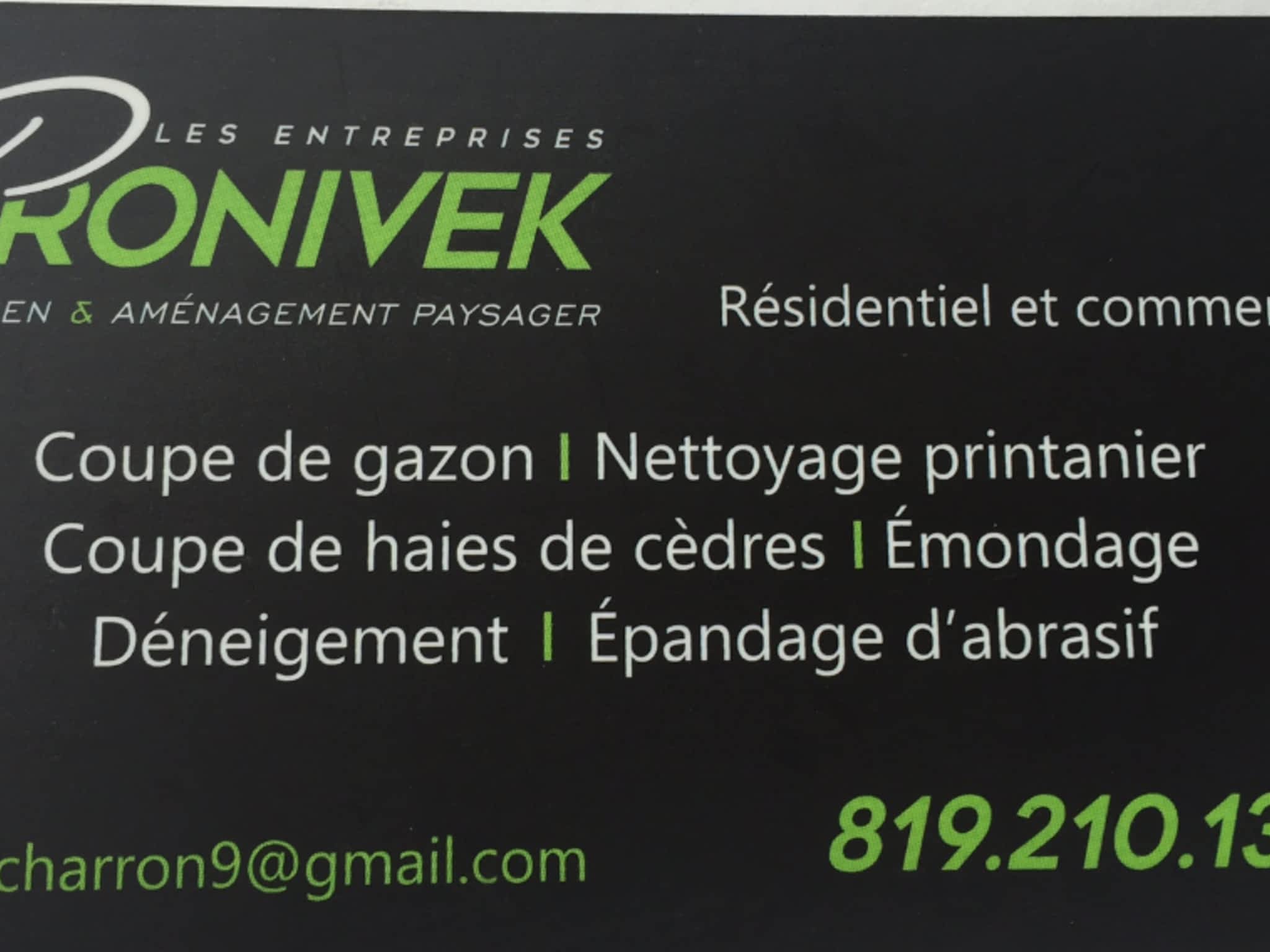 photo Les Entreprises Pronivek