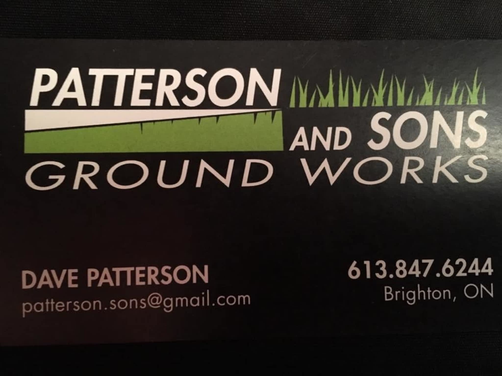 photo Patterson & Sons Ground Works