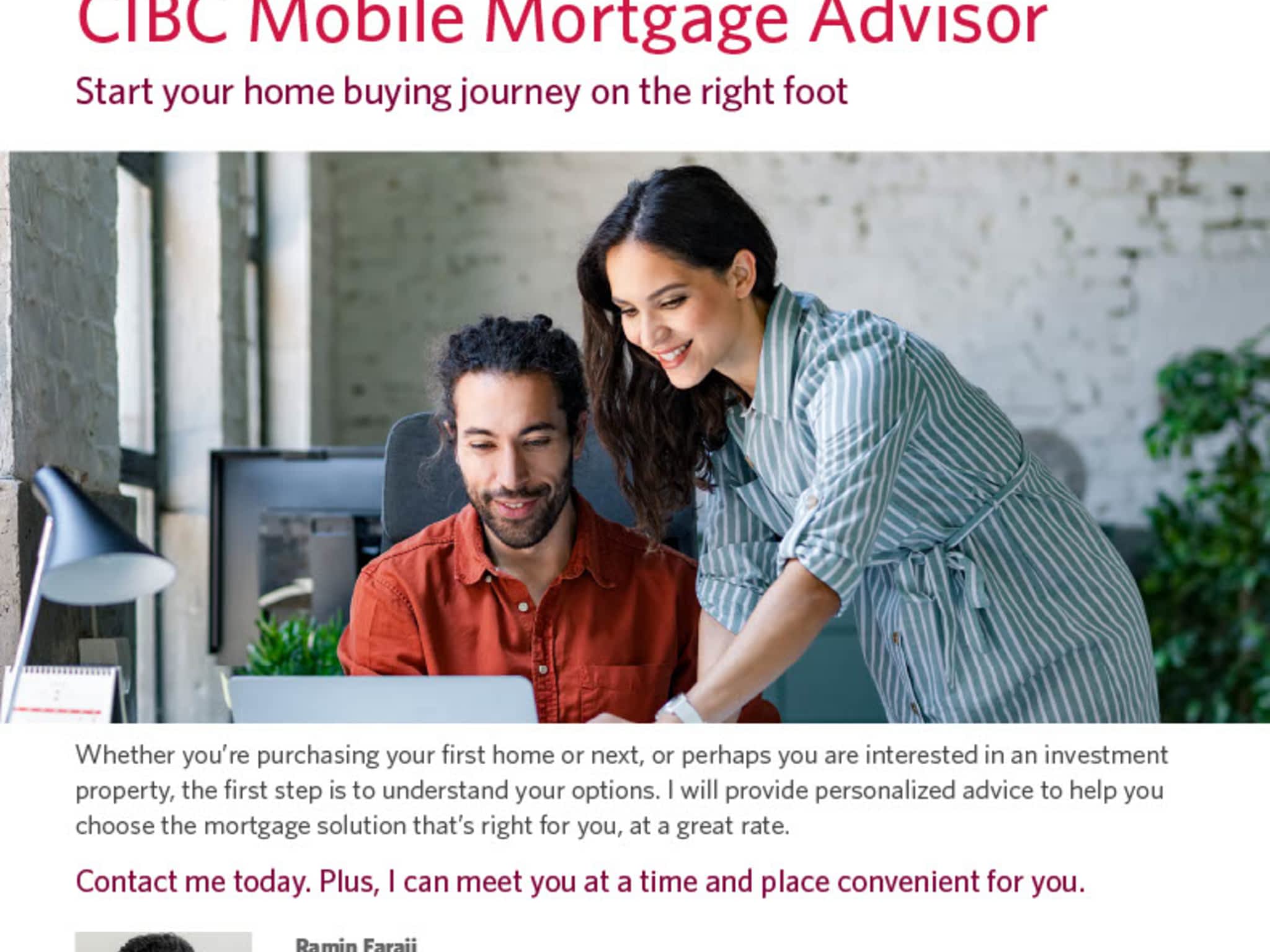 photo CIBC Mobile Mortgage Advisor - Ramin Faraji