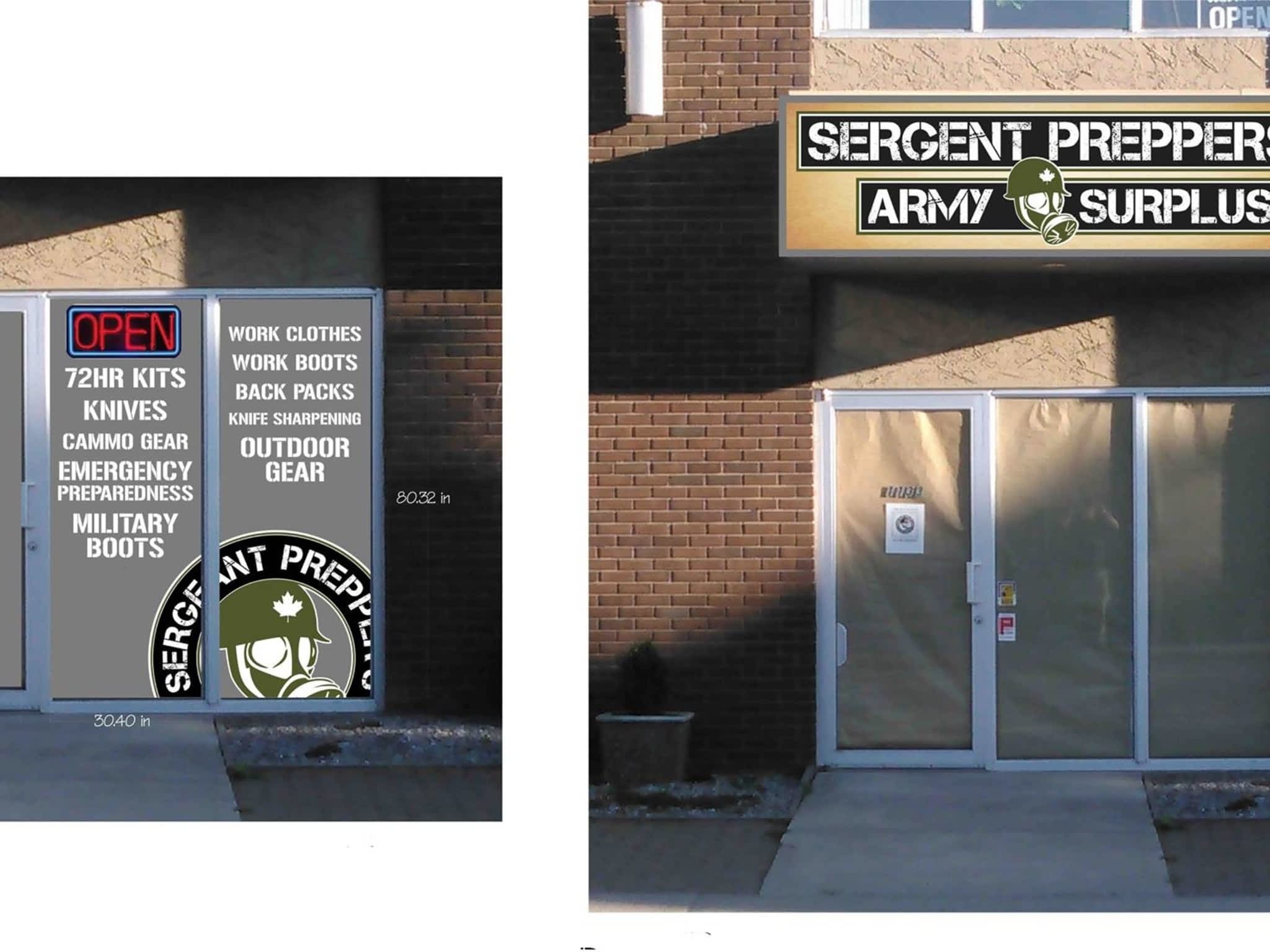 Sergeant Preppers Army Surplus Kelowna, BC 1133 Sutherland Ave