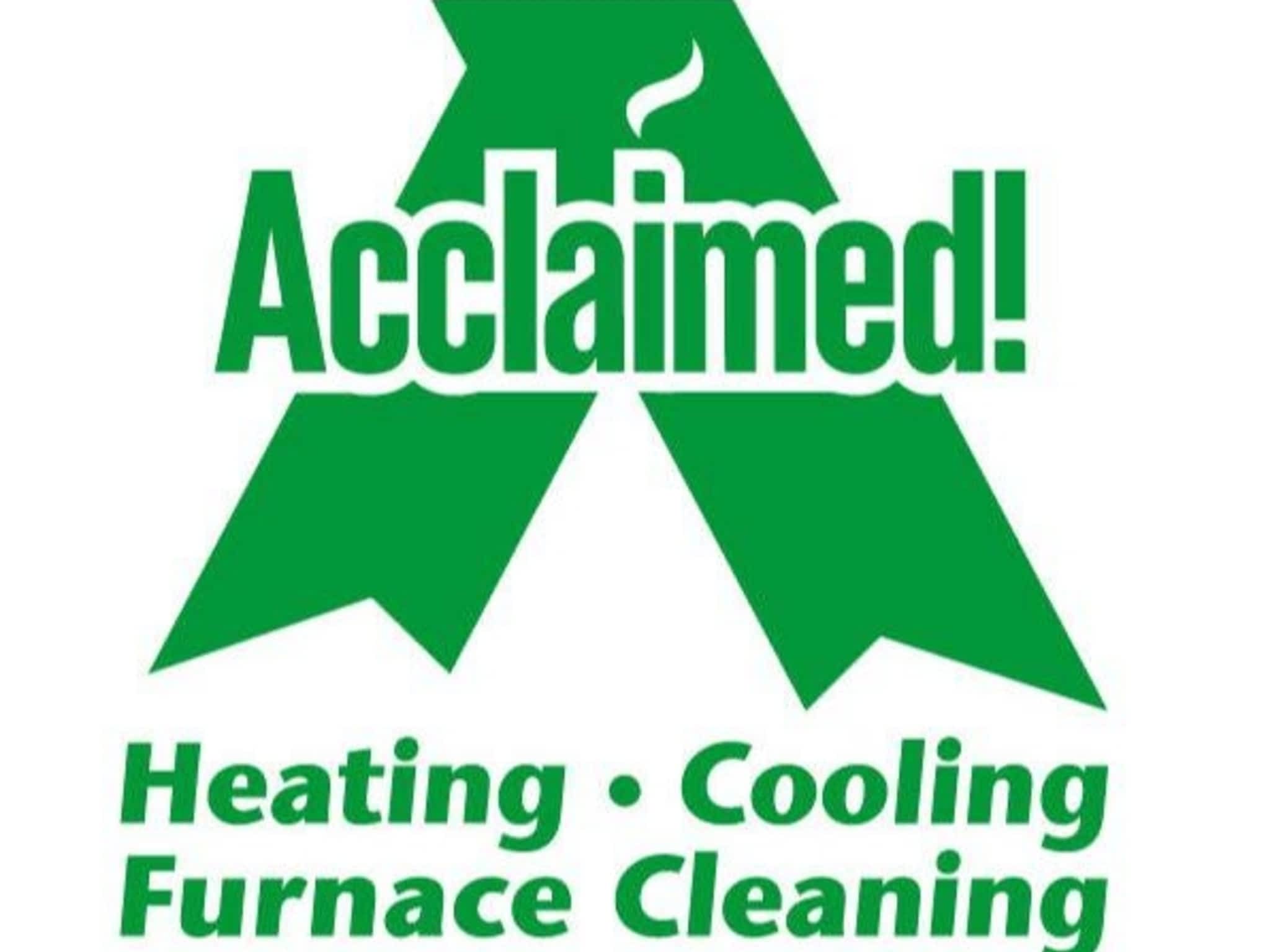 photo Acclaimed! Heating, Cooling & Furnace Cleaning