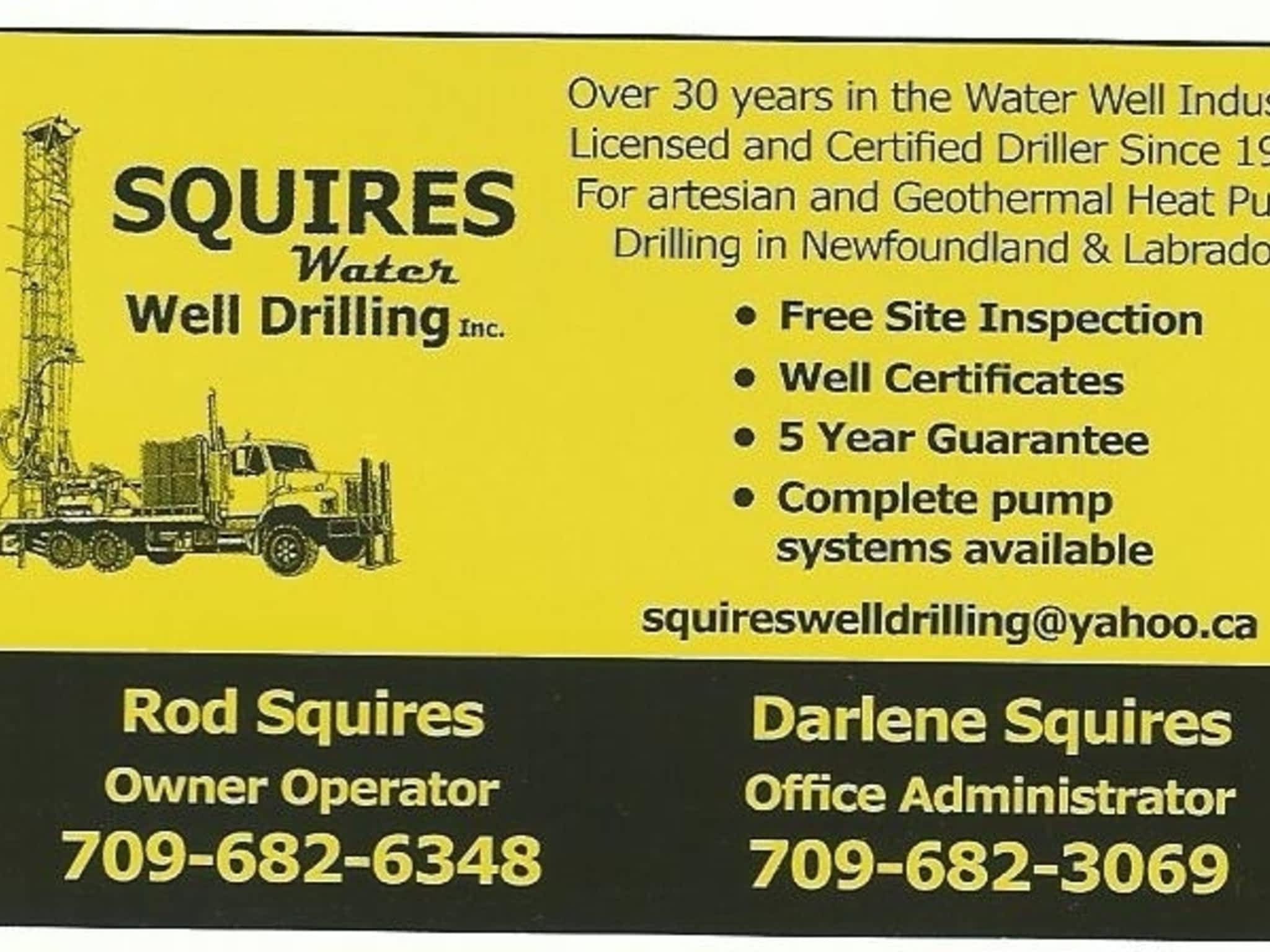 photo Squires Water Well Drilling Inc