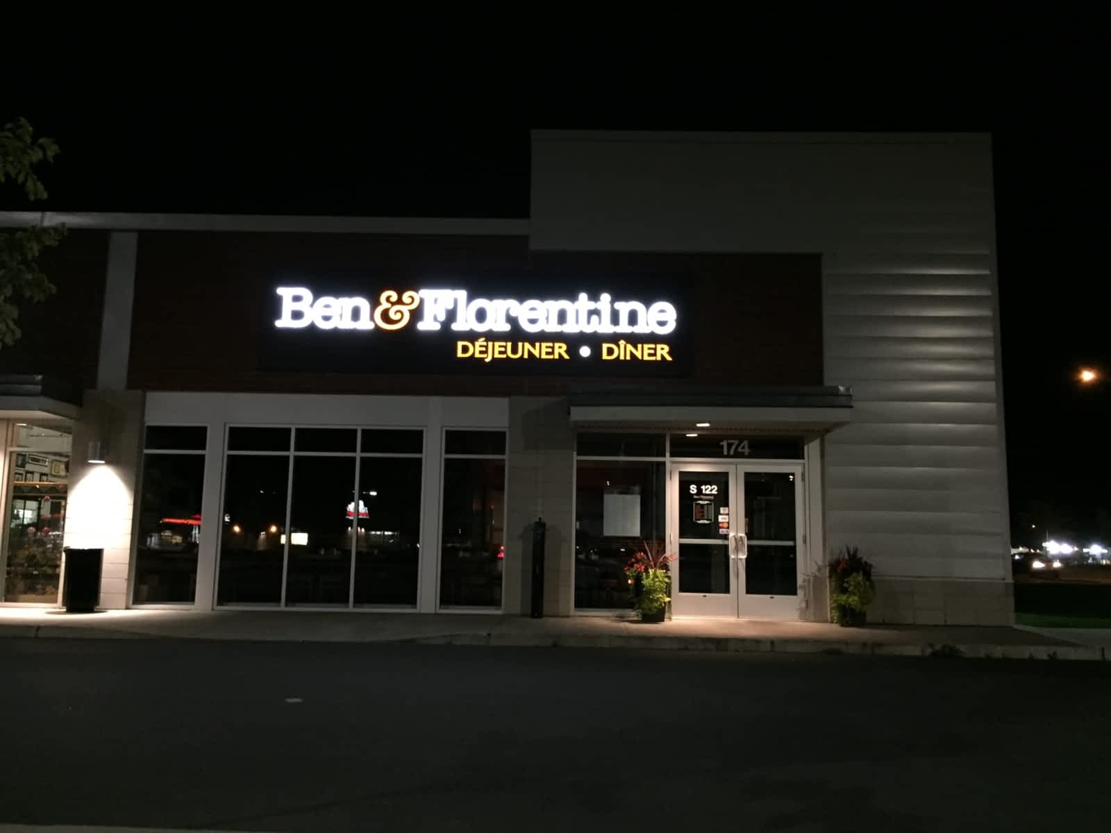 Ben & Florentine Horaire d'ouverture 111174 boul SaintLuc, Saint