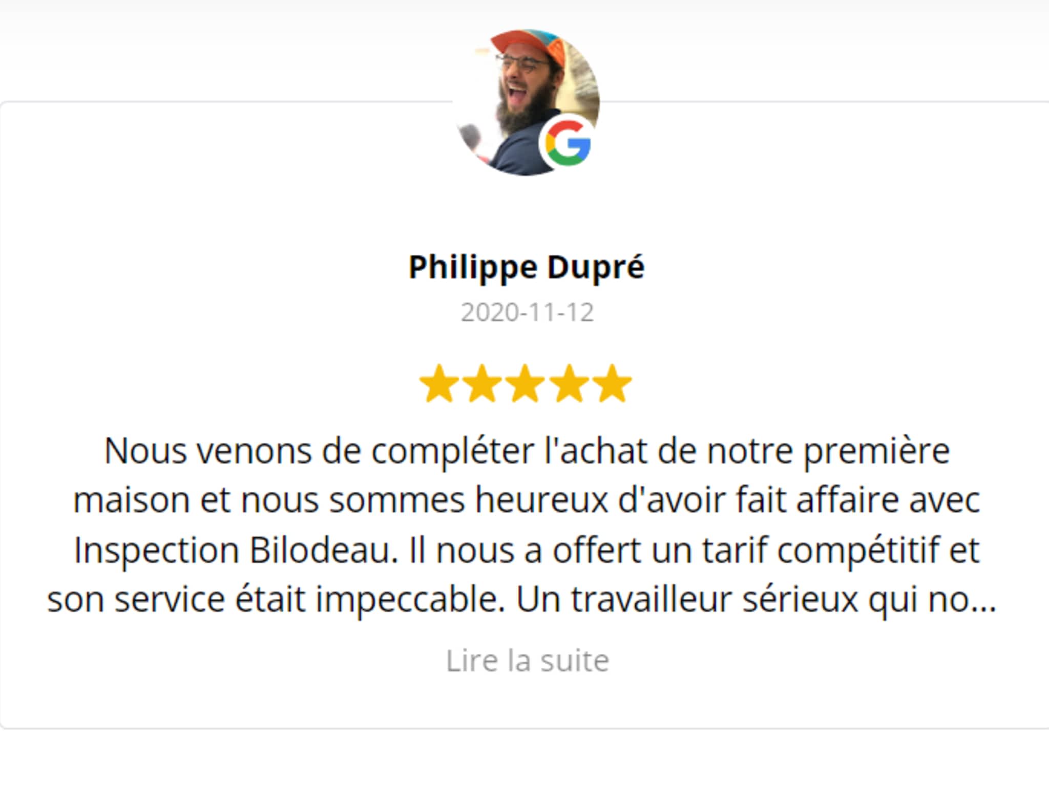 photo Inspection Bilodeau