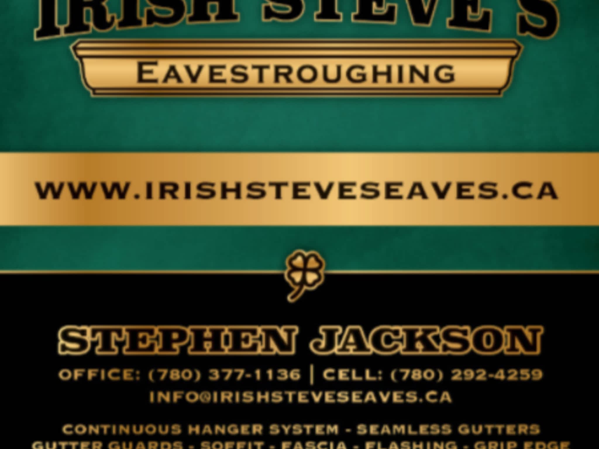 photo Irish Steve's Eavestroughing
