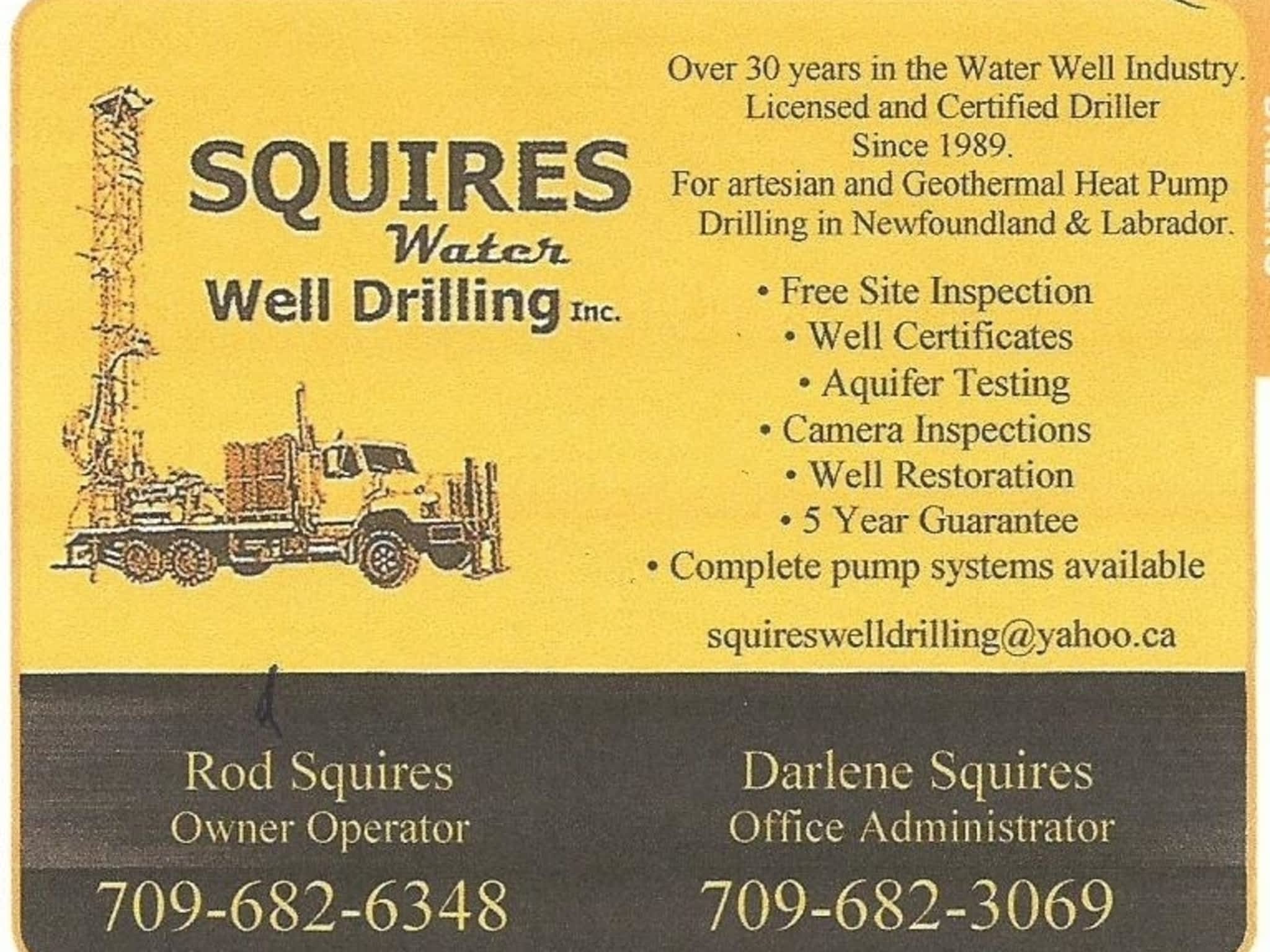 photo Squires Water Well Drilling Inc