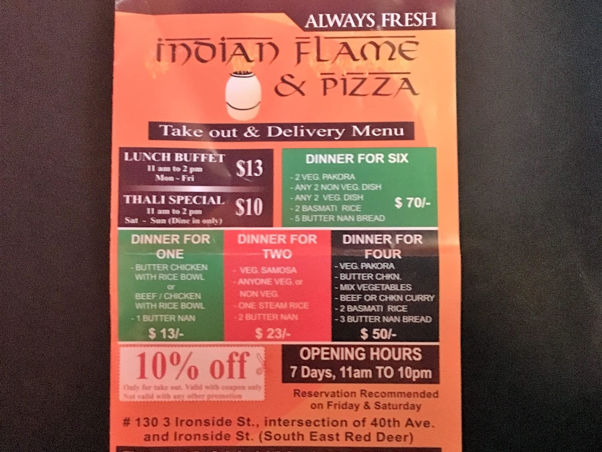 photo Indian Flame & Pizza Restaurant