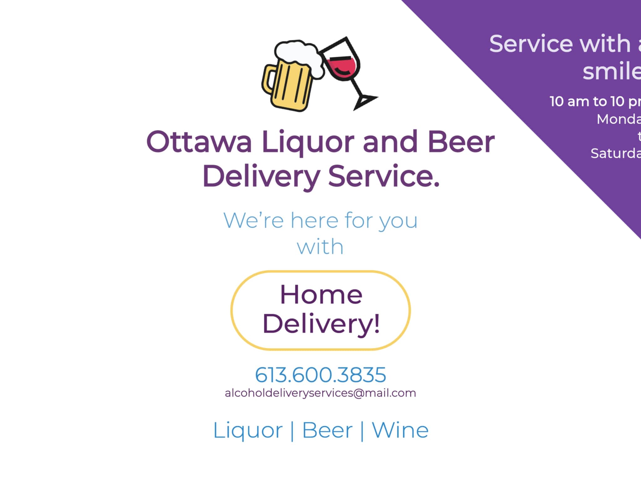 photo Ottawa Alcohol Beer and Wine Delivery Service