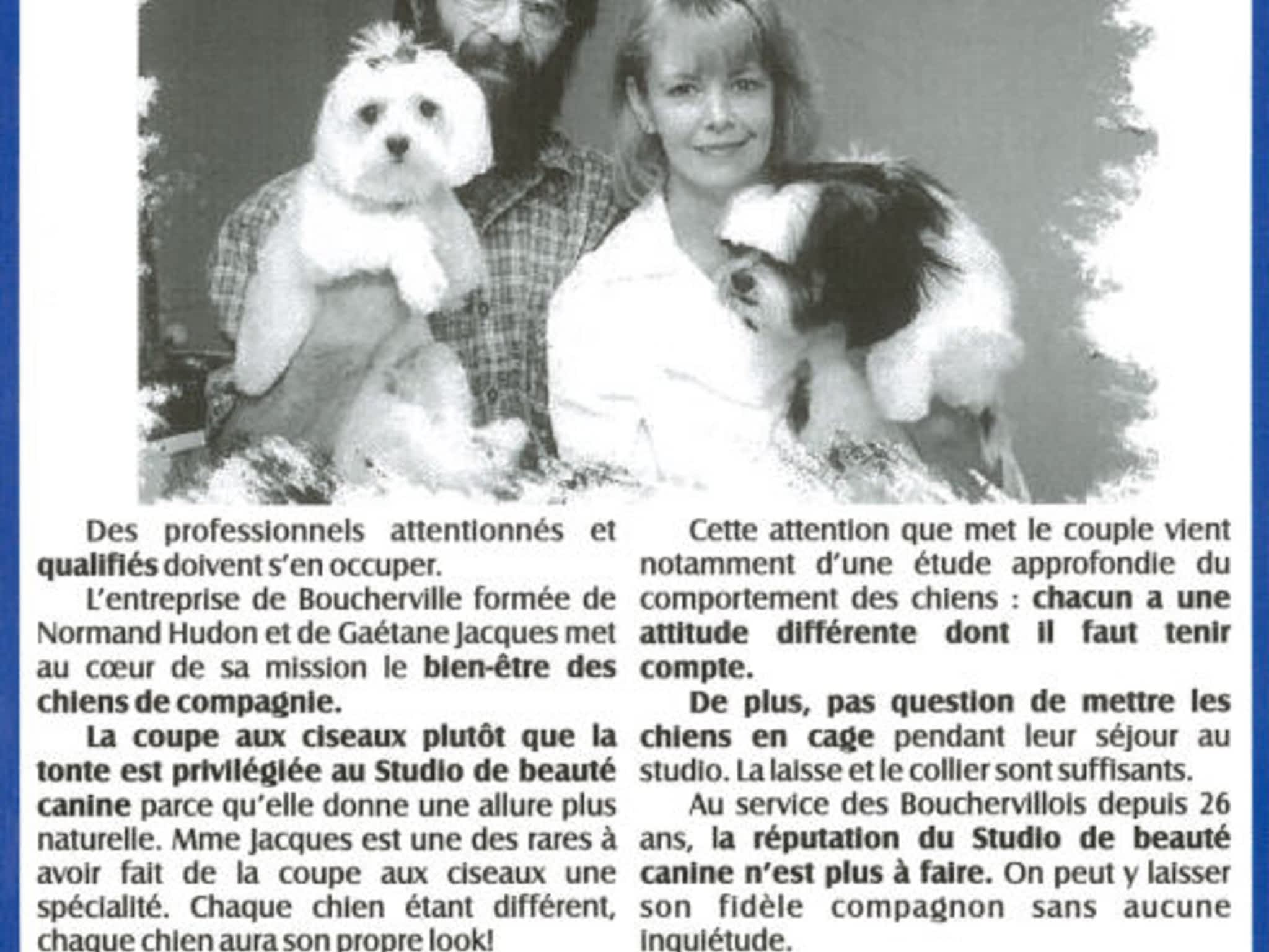 photo Studio de Beauté Canine de Boucherville